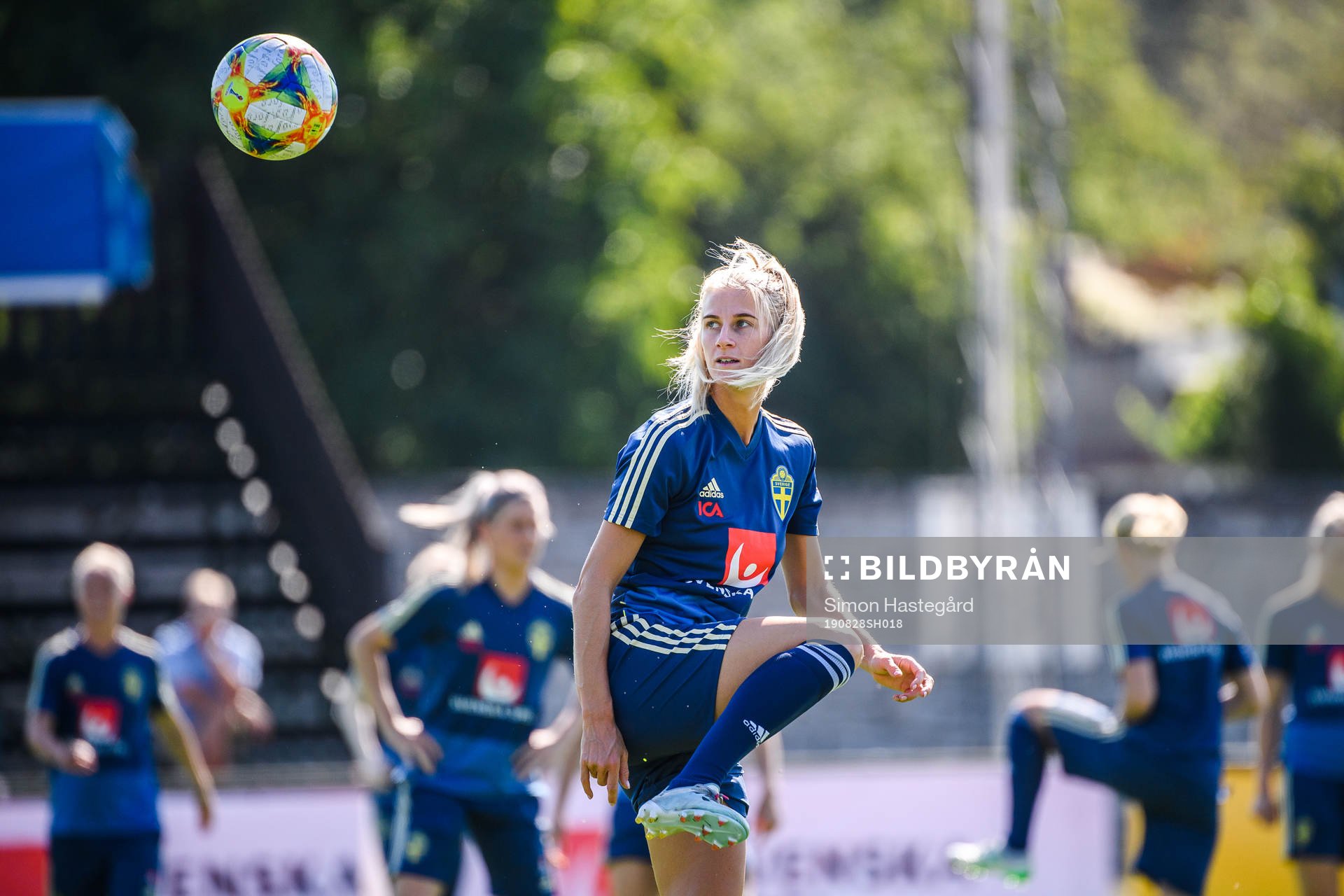 Sofia Jakobsson of the Swedish national women football team