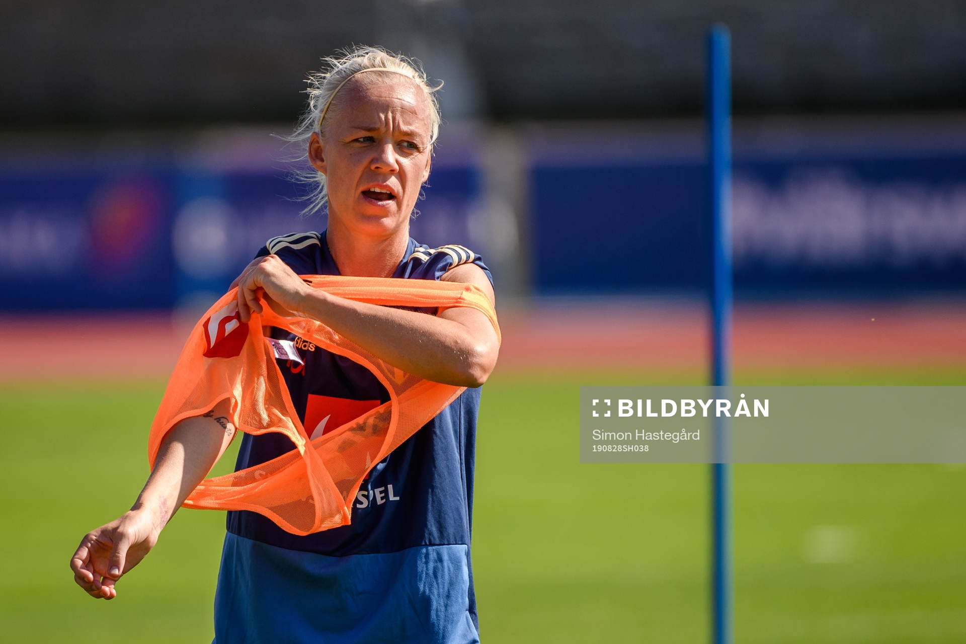 Caroline Seger of the Swedish national women football team