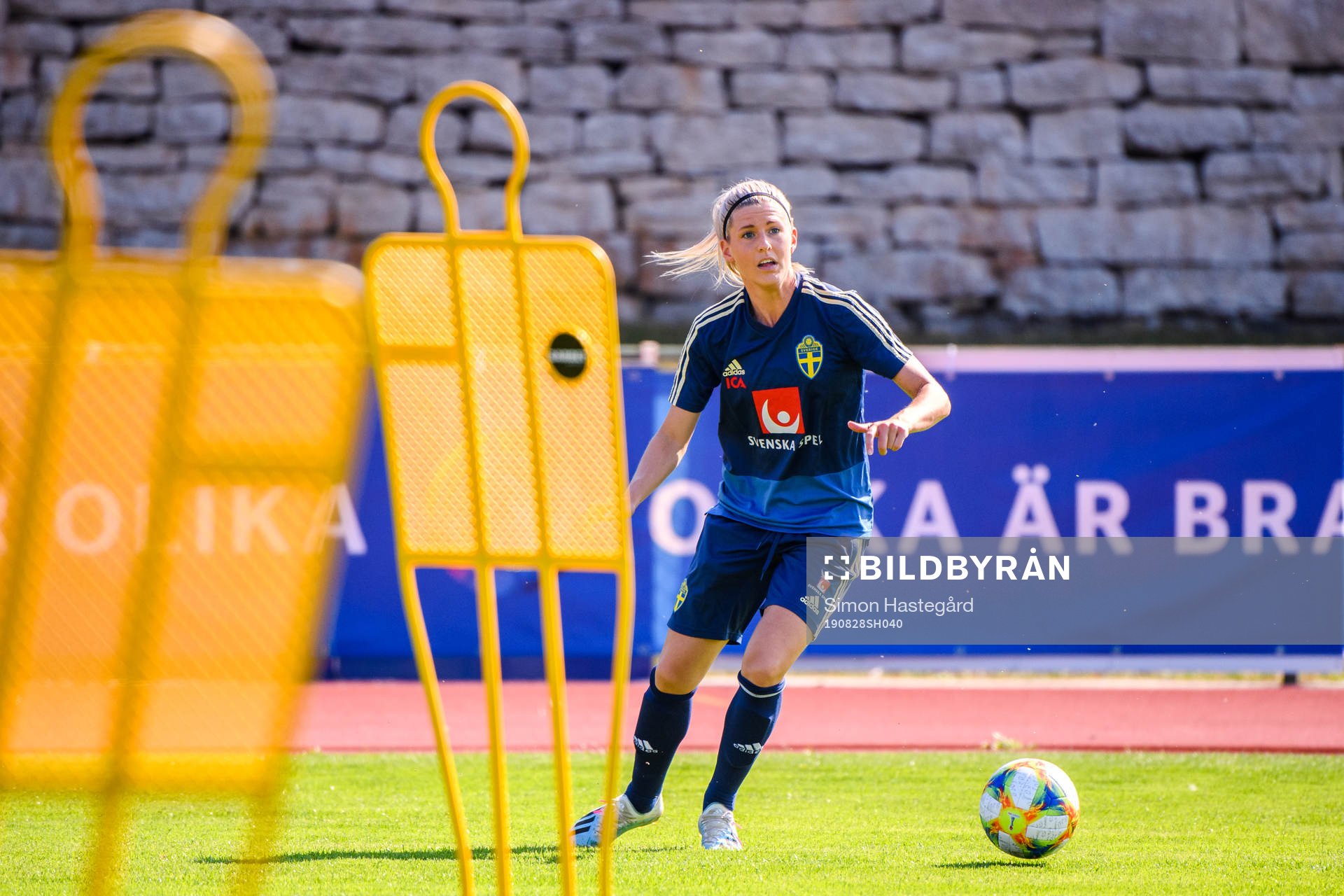 Olivia Schough of the Swedish national women football team