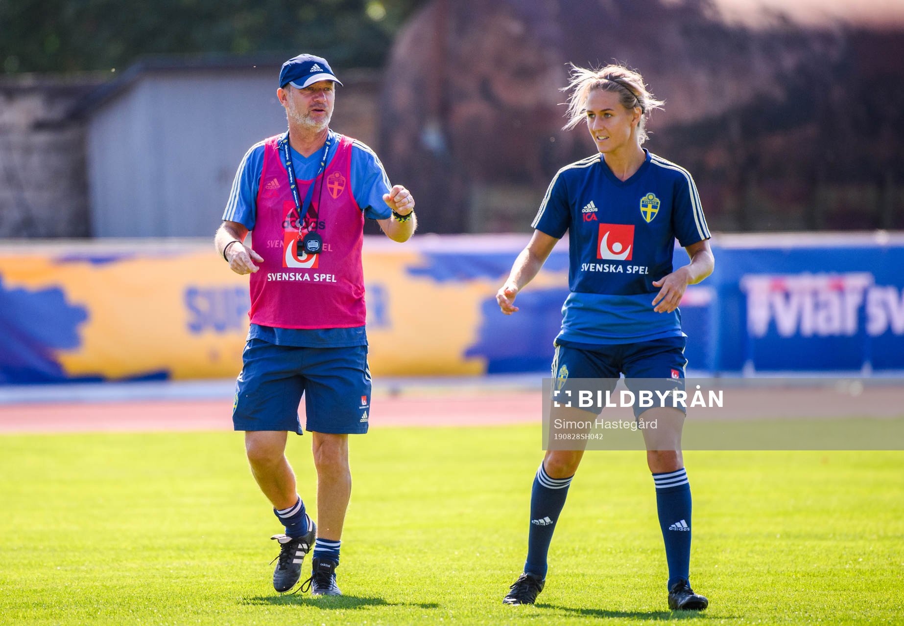Peter Gerhardsson, Head coach and Emma Kullberg of the