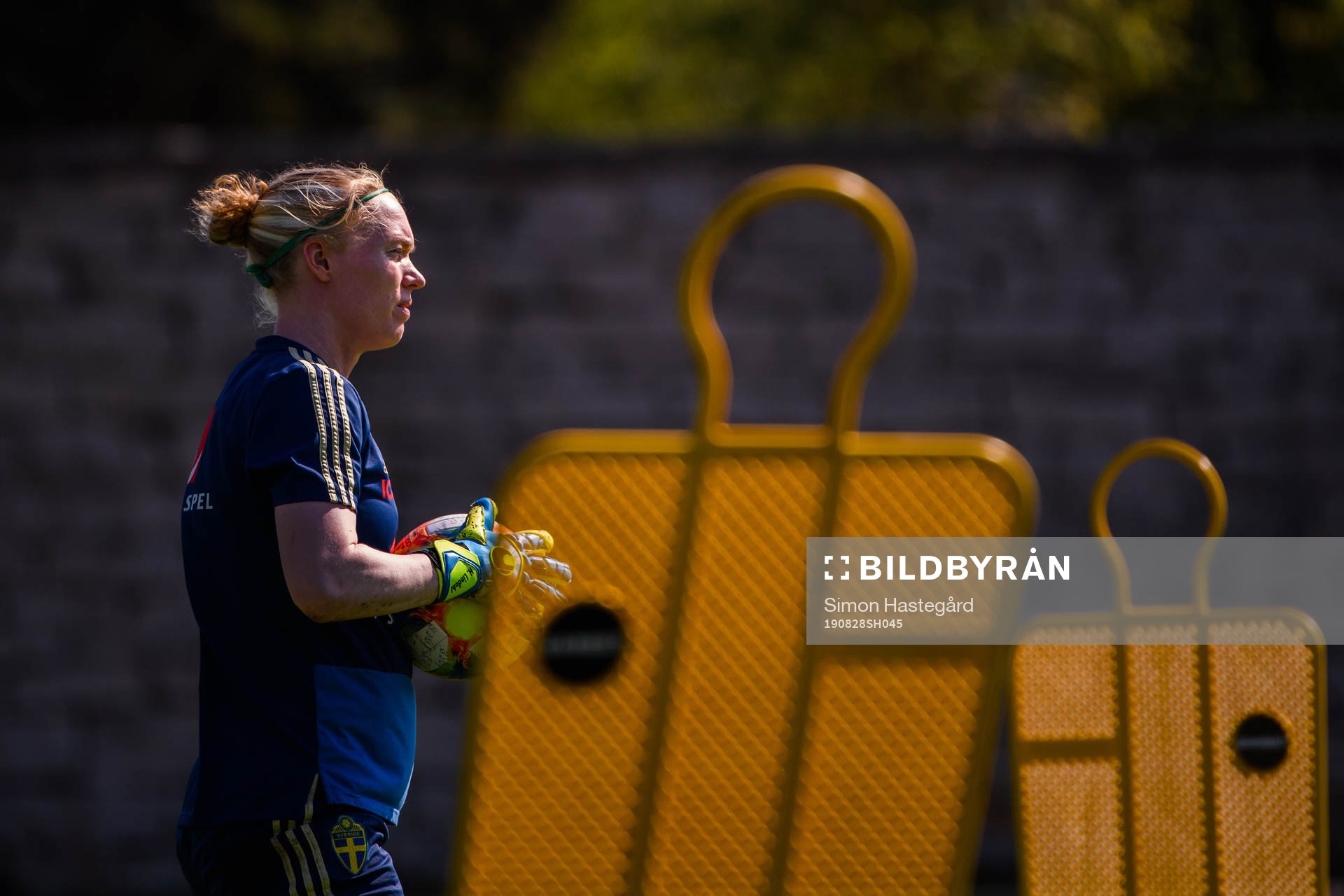 Goalkeeper Hedvig Lindahl of the Swedish national women