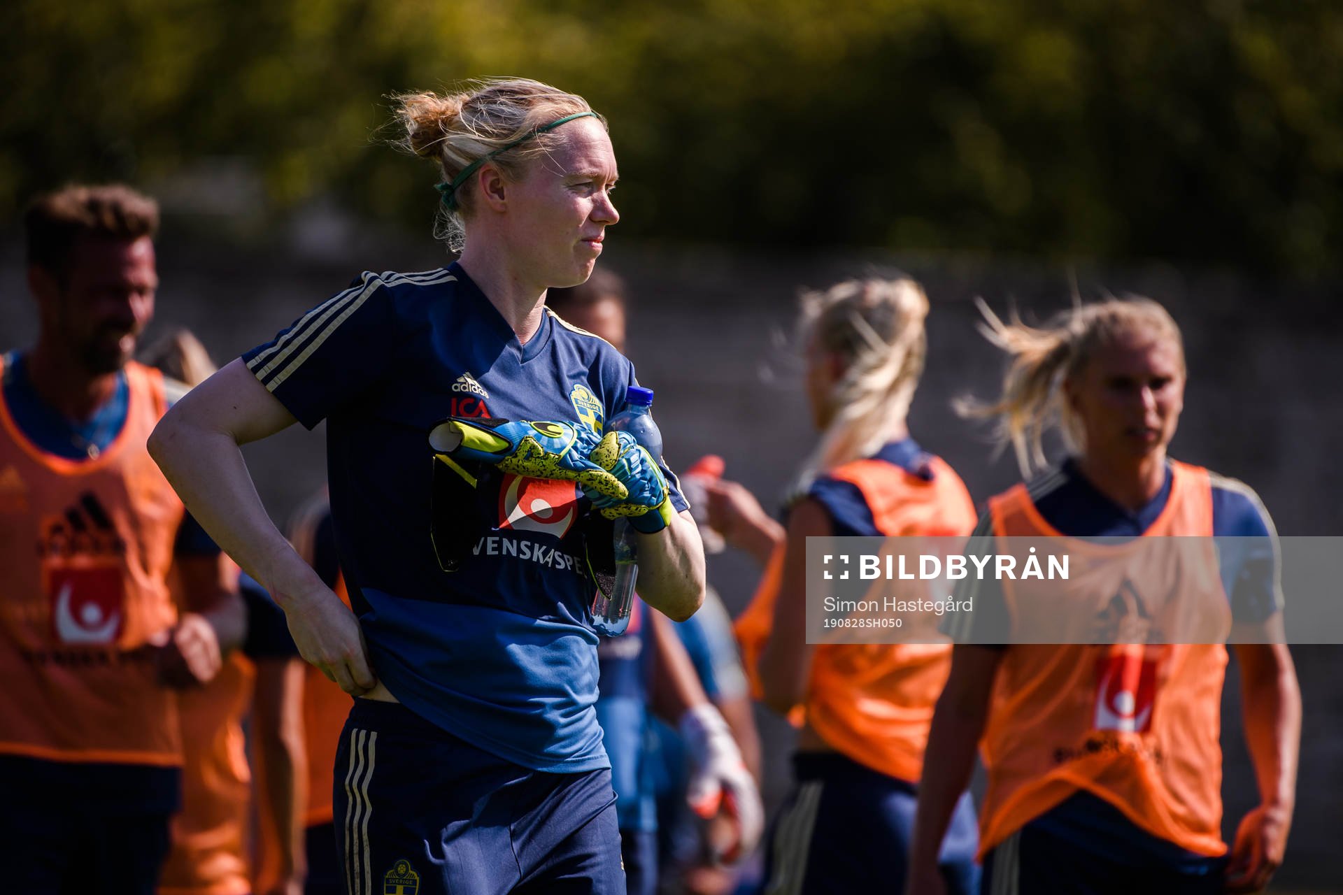 Goalkeeper Hedvig Lindahl of the Swedish national women