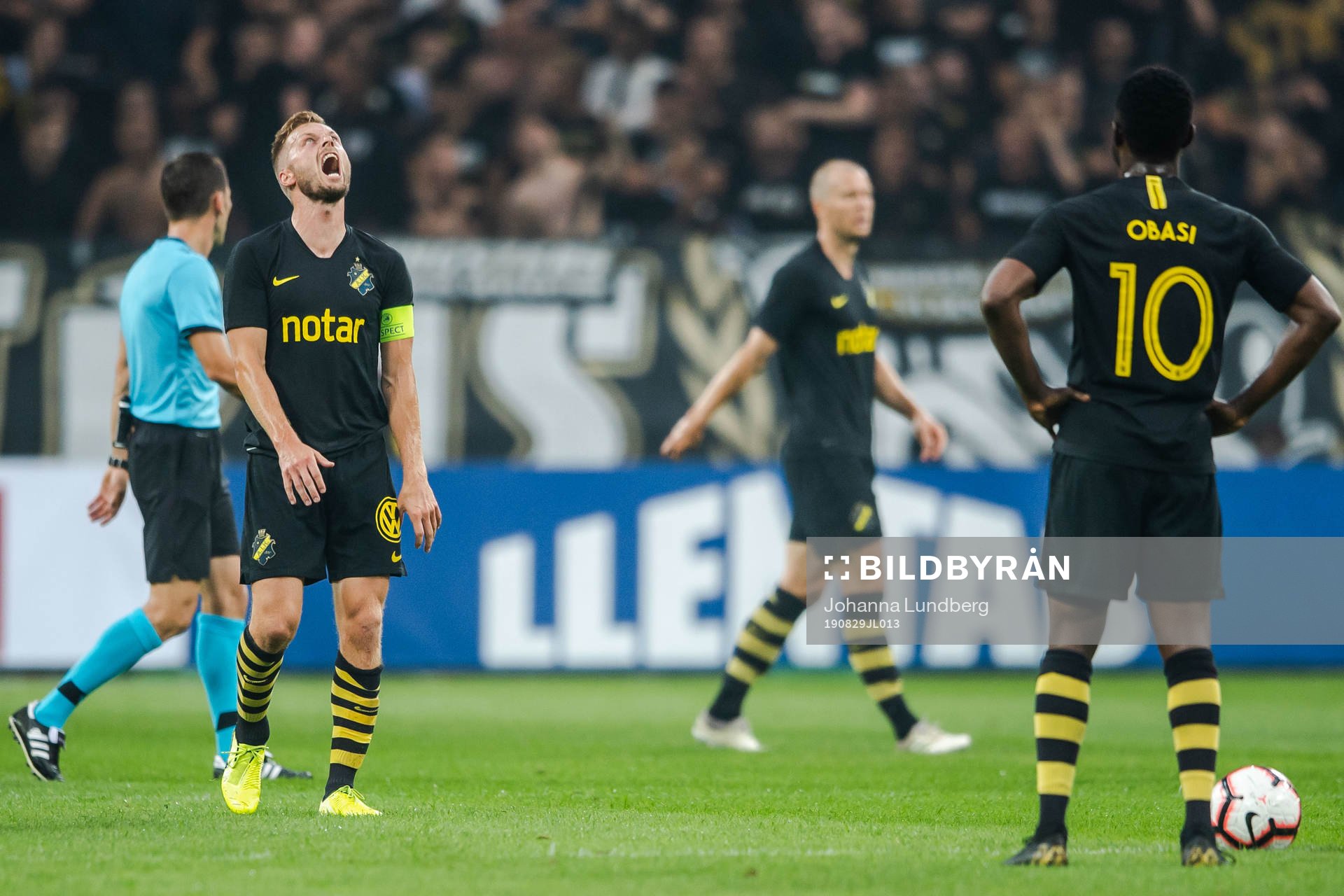 Sebastian Larsson of AIK looks dejected