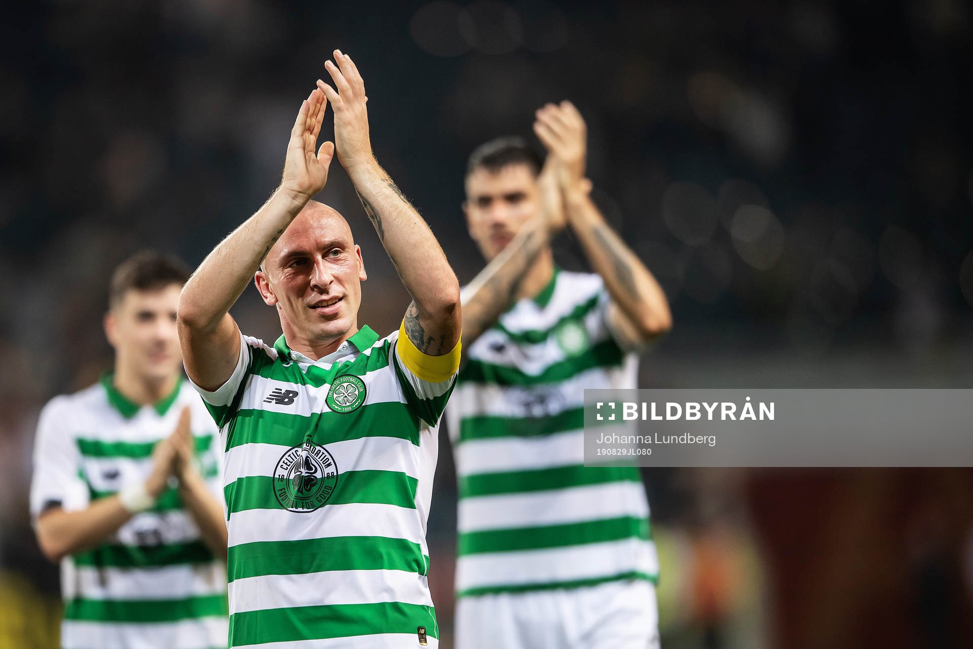 Scott Brown of Celtic celebrates