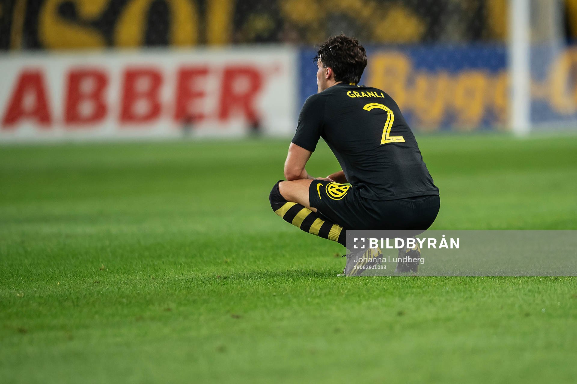 Daniel Granli of AIK looks dejected
