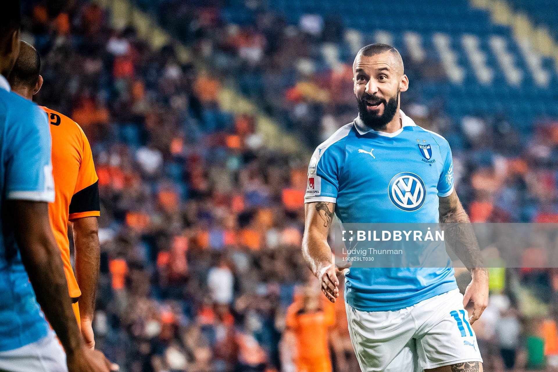Guillermo Molins of Malmö FF celebrates