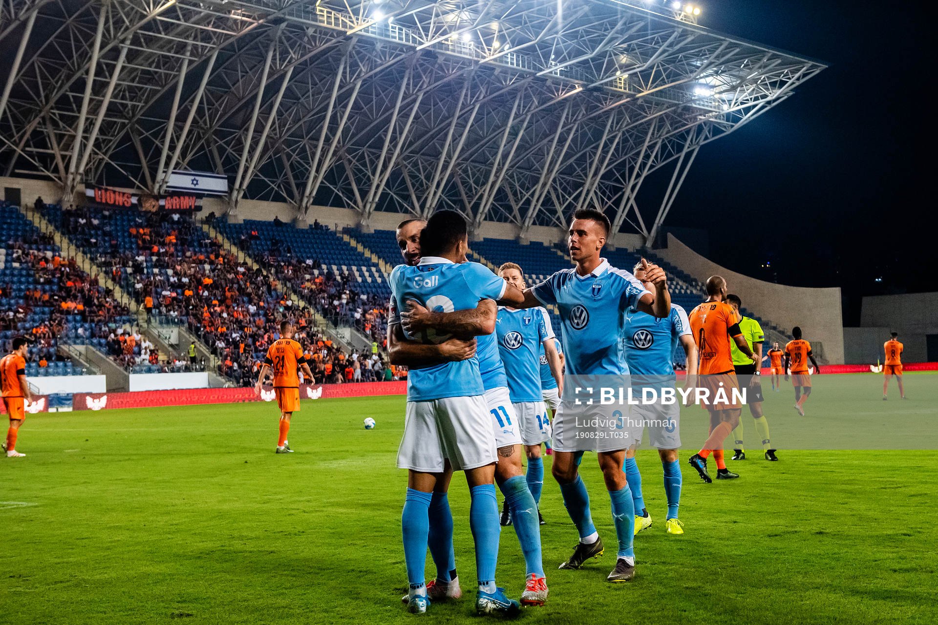 Guillermo Molins of Malmö FF celebrates