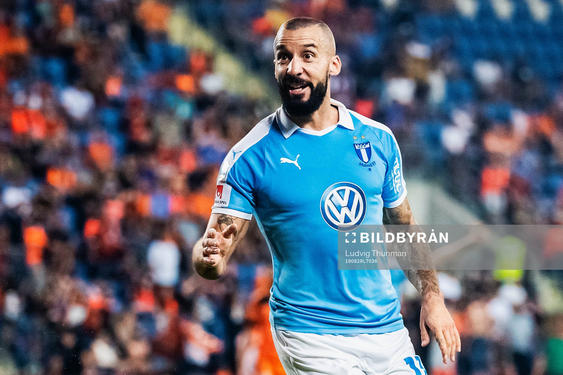 Guillermo Molins of Malmö FF celebrates