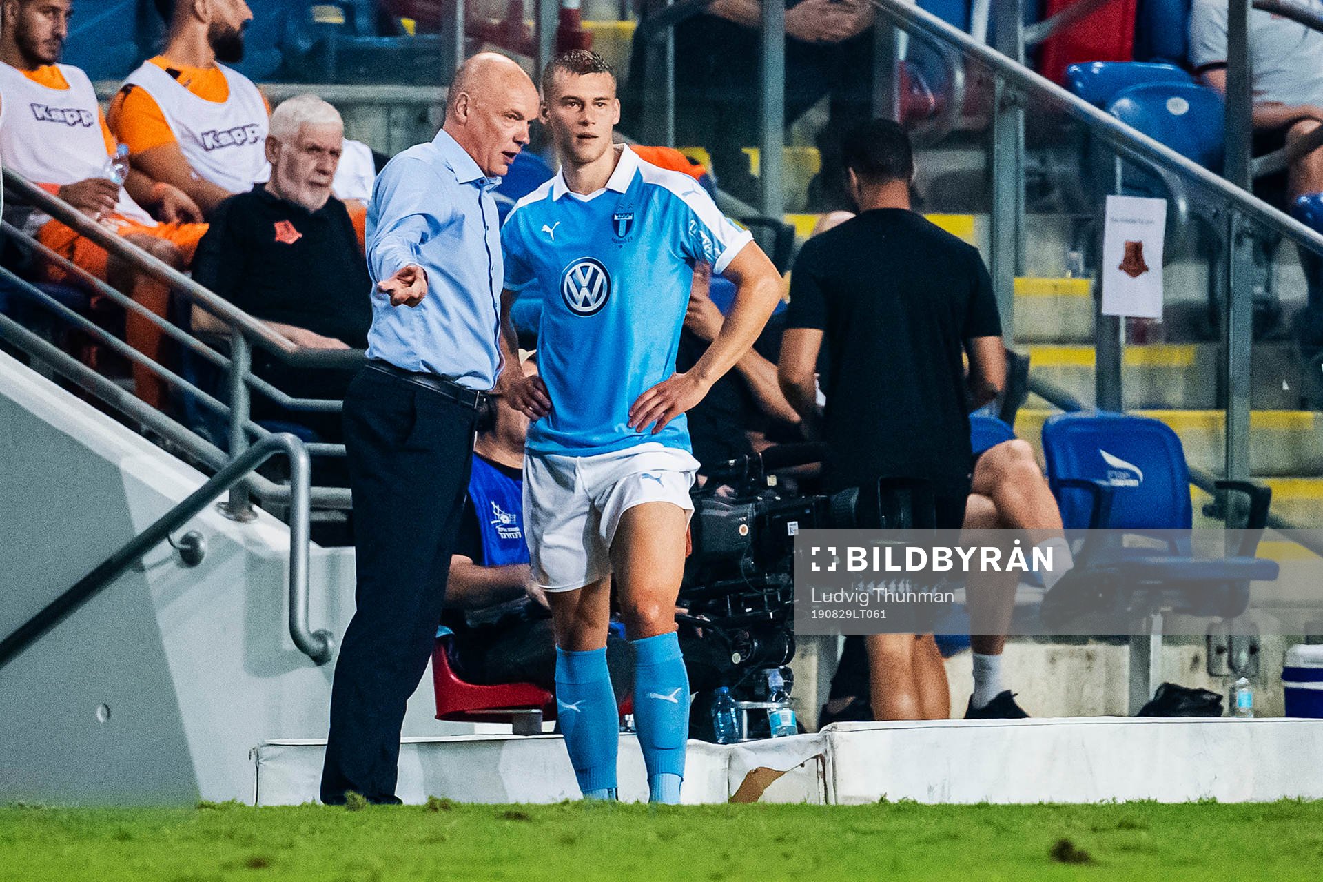 Uwe Rösler, head coach and Felix Beijmo of Malmö FF