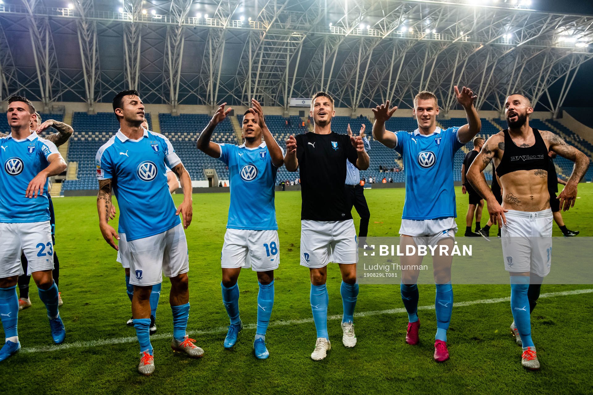 Players of Malmö FF celebrates