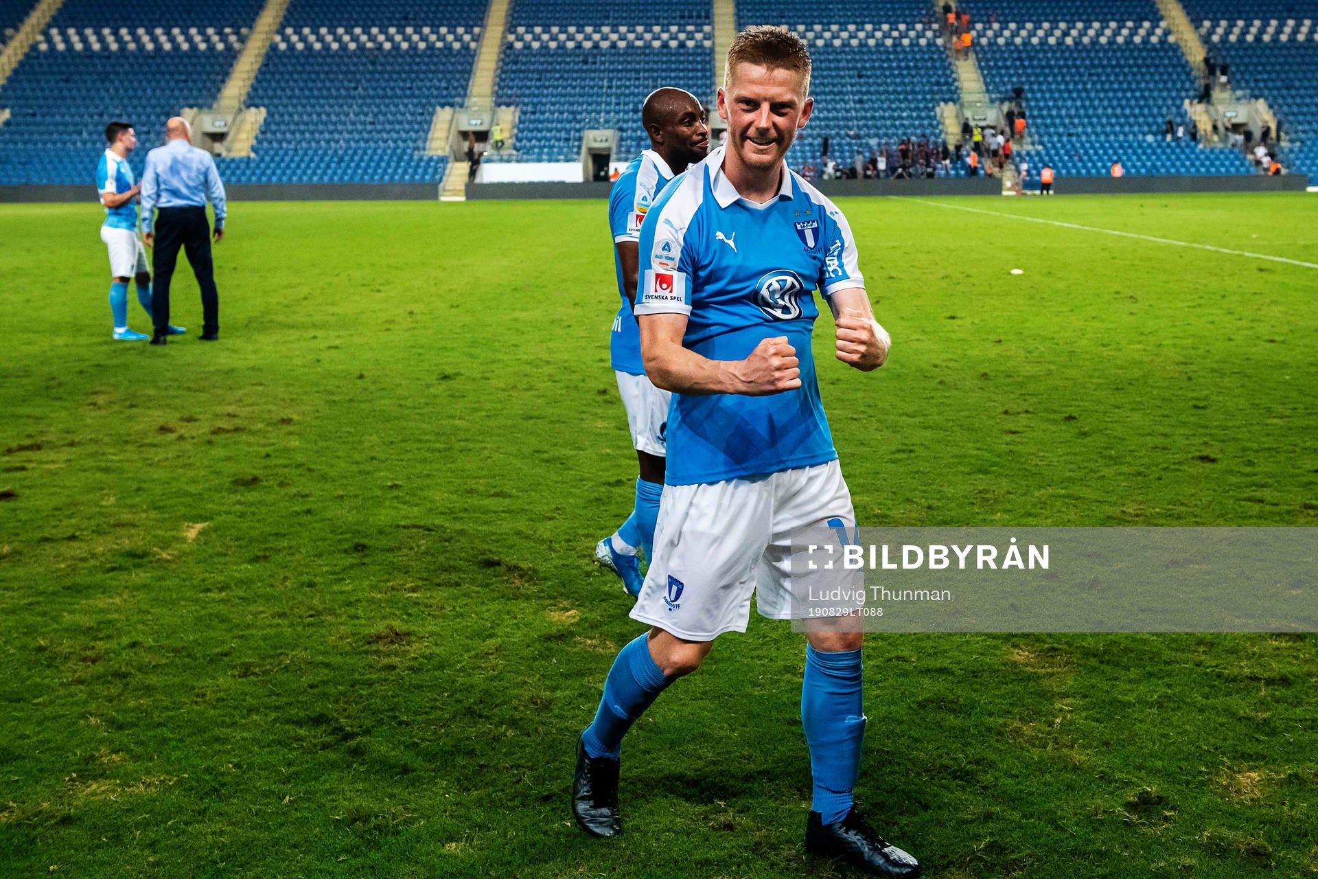 Anders Christiansen of Malmö FF celebrates