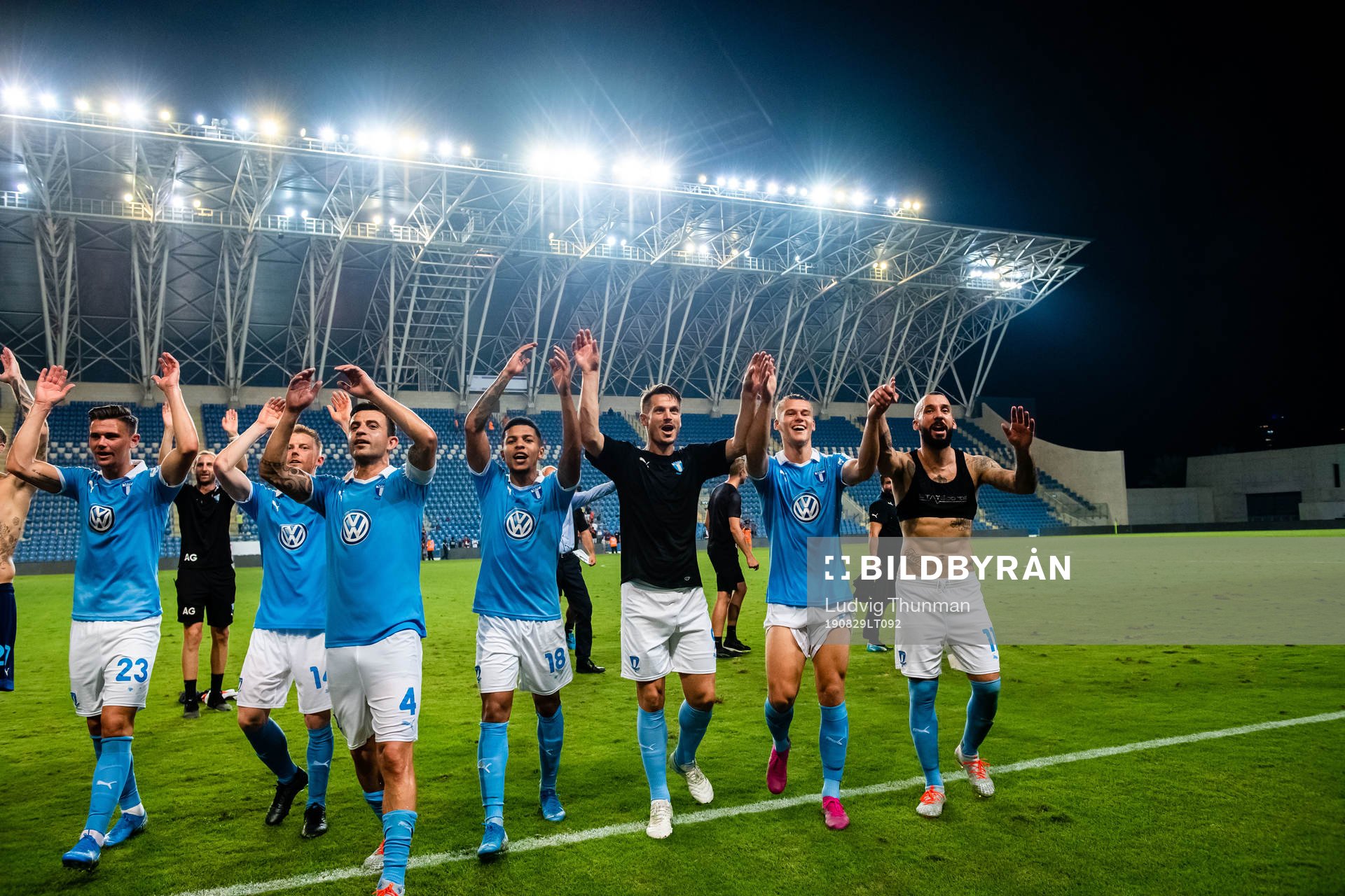 Players of Malmö FF celebrates