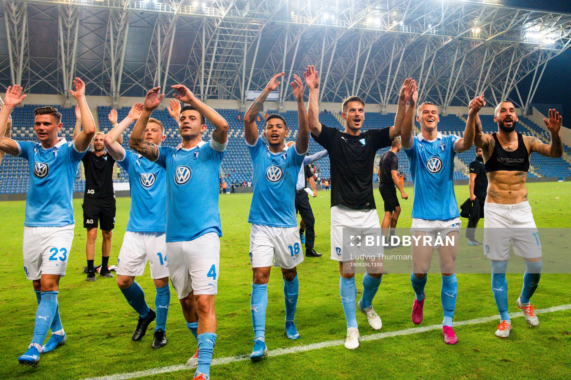 Players of Malmö FF celebrates