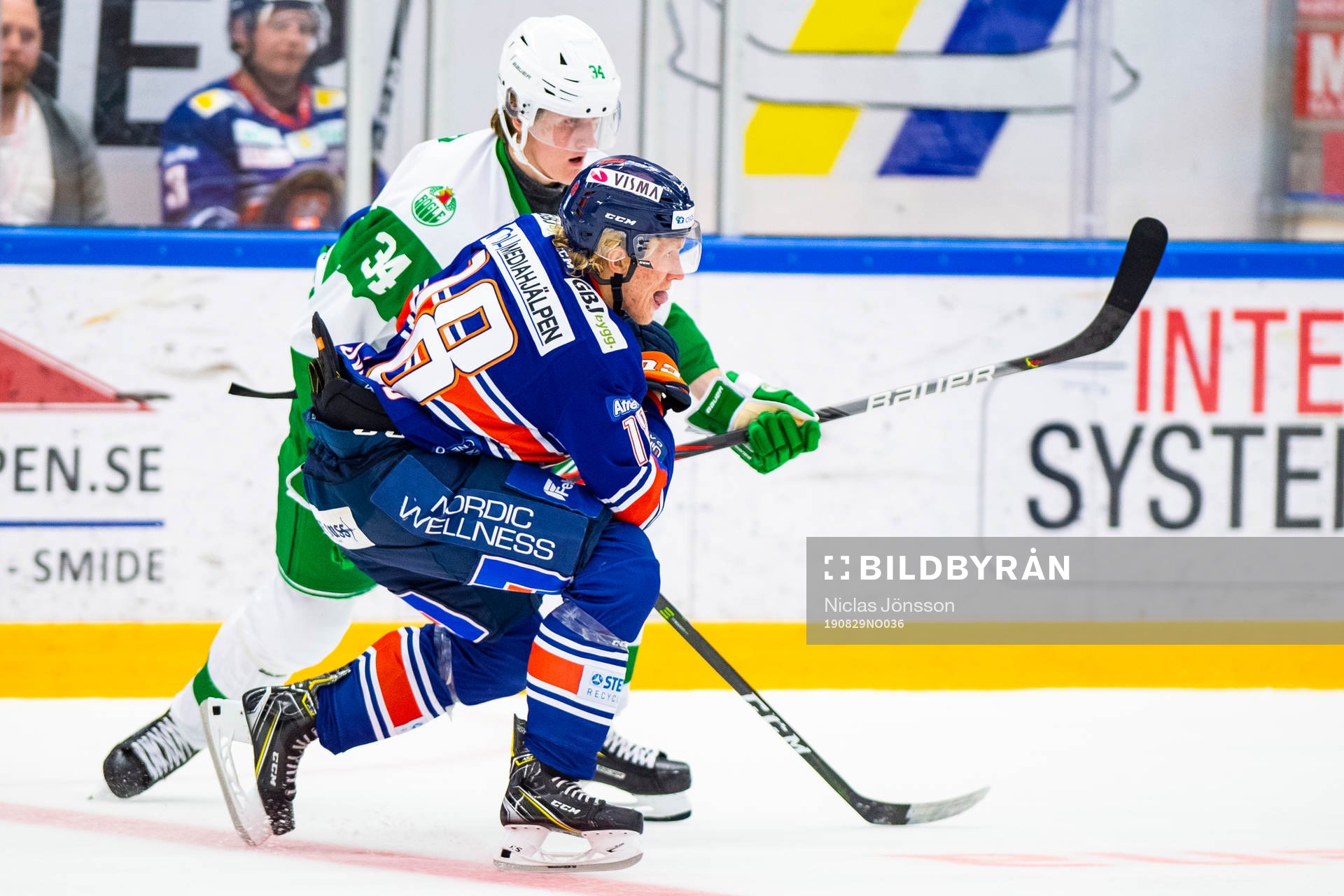 Växjös Marcus Sylvegård och Rögles  Adam Edström
