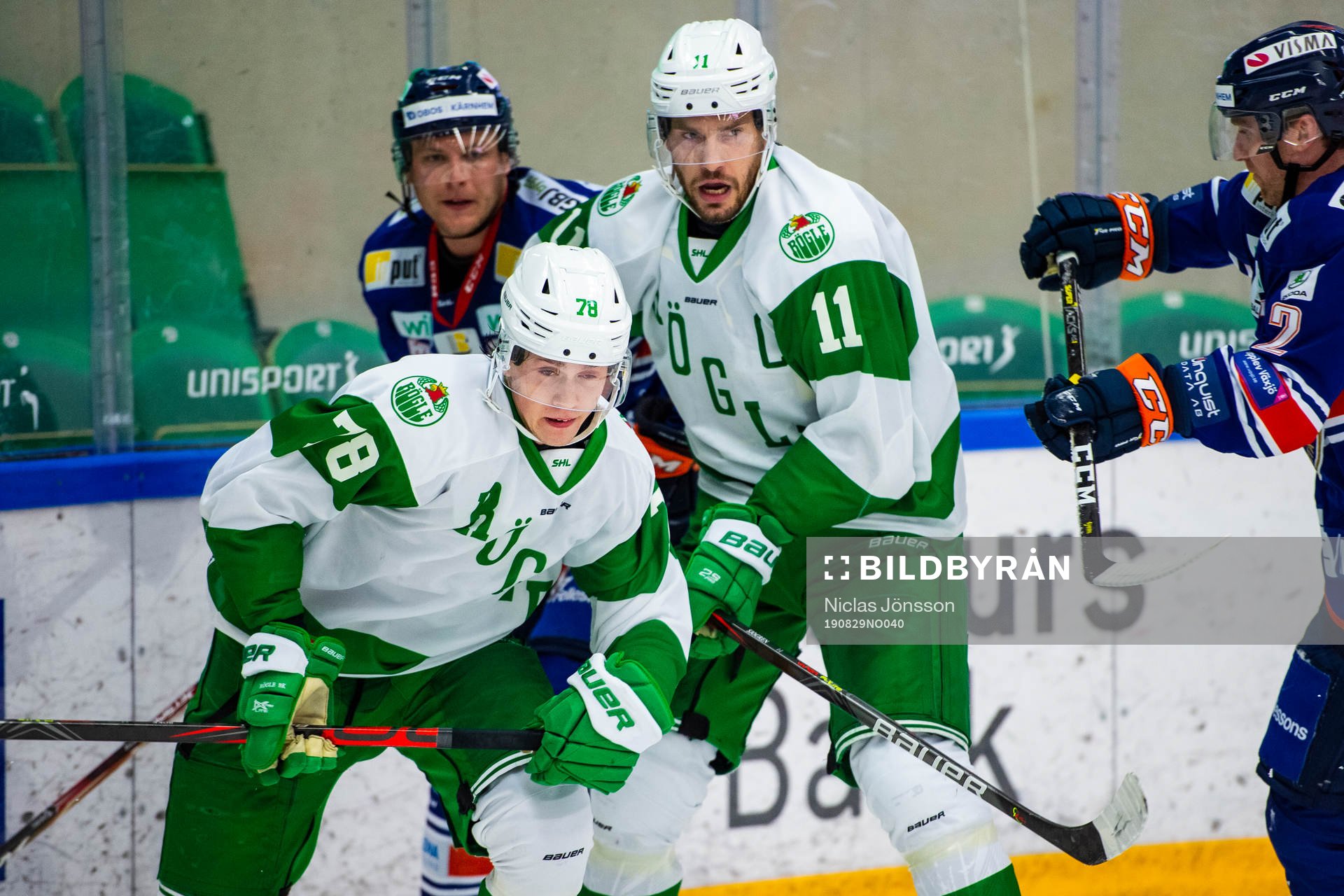 Rögles  Dominik Bokk och  Mattias Sjögren