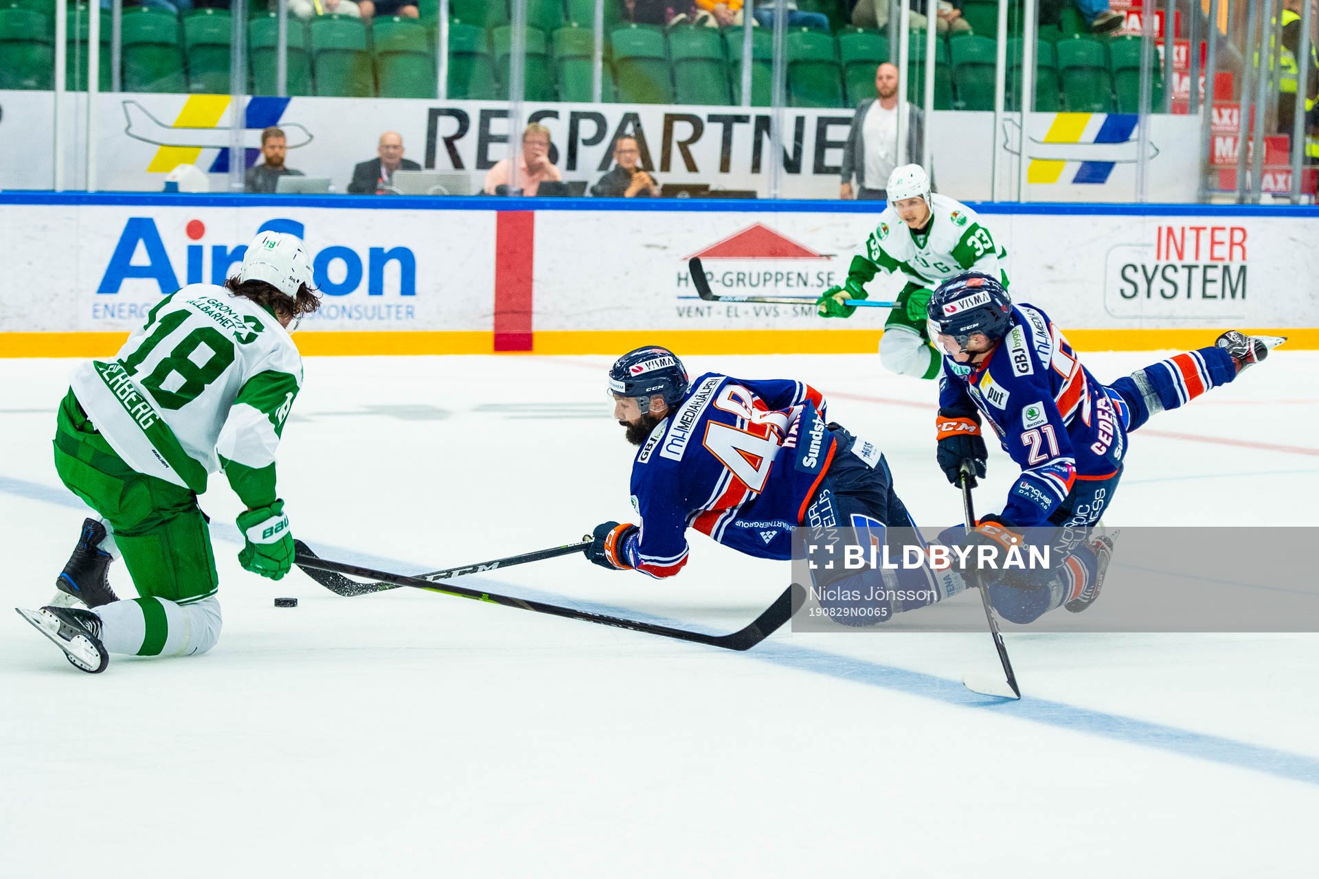 Växjös Daniel Rahimi och Filip Cederqvist och Rögles