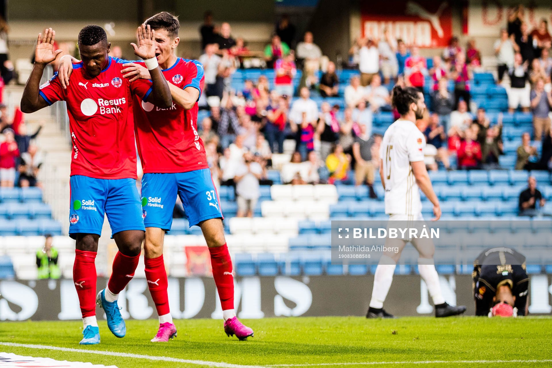 Helsingborgs Alhaji Gero jublar