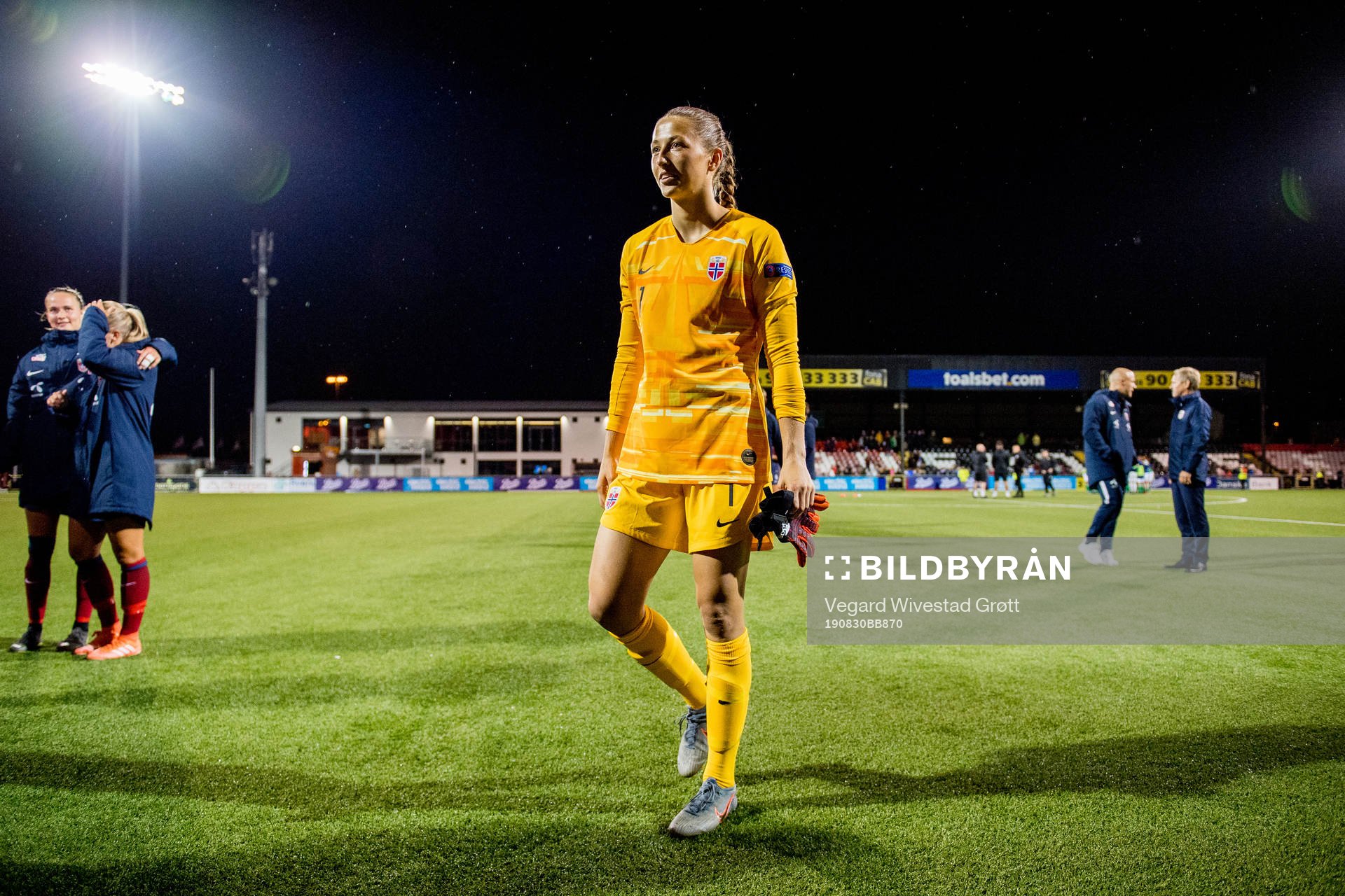Goalkeeper Cecilie Fiskerstrand of Norway