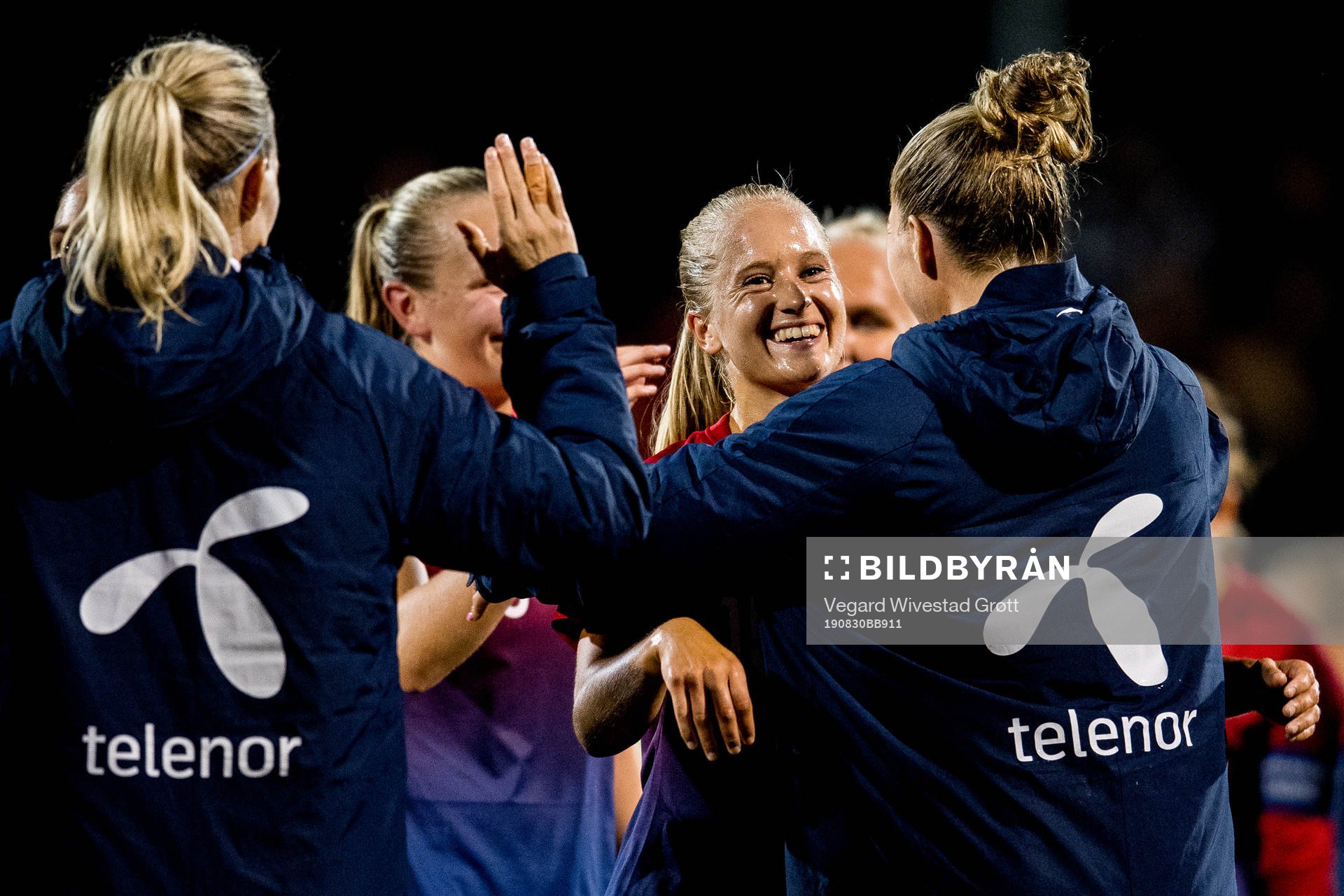Amalie Eikeland of Norway celebrates