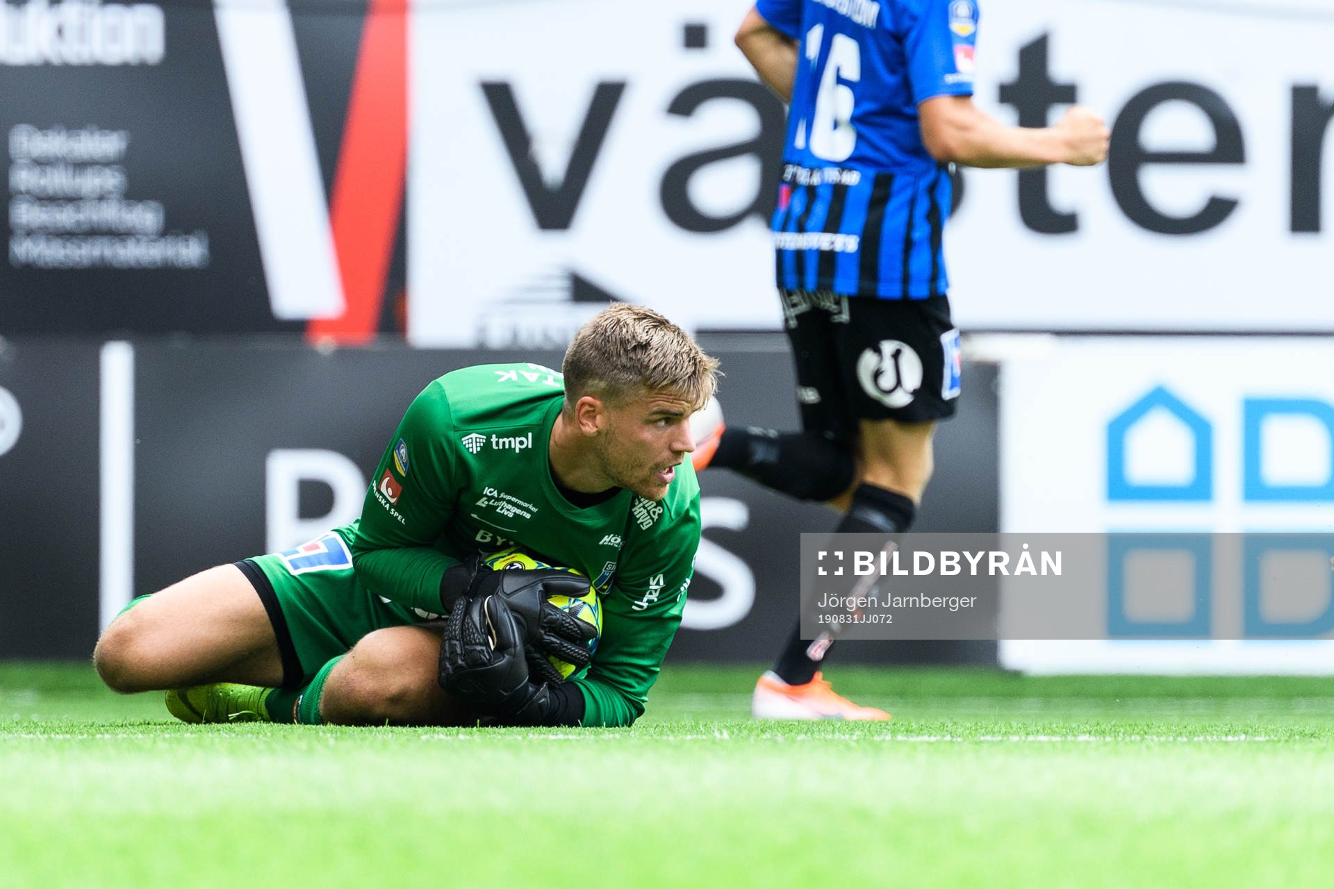 Sirius målvakt Lukas Jonsson
