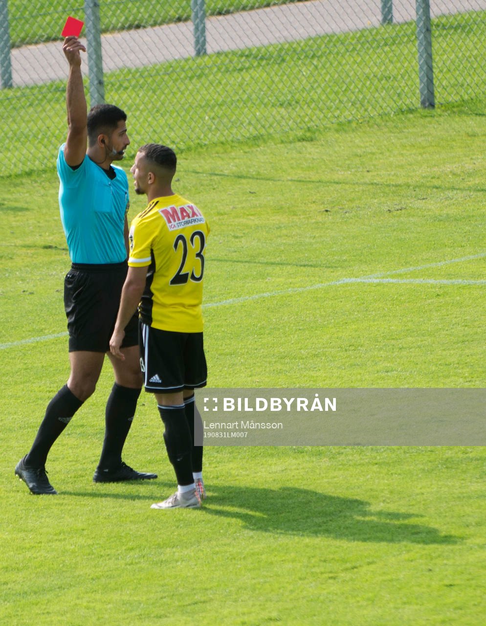  i matchen i div. 2 mellan IFK Hässleholm och Karlskrona i Hässleholm 31 augusti 2019.  
