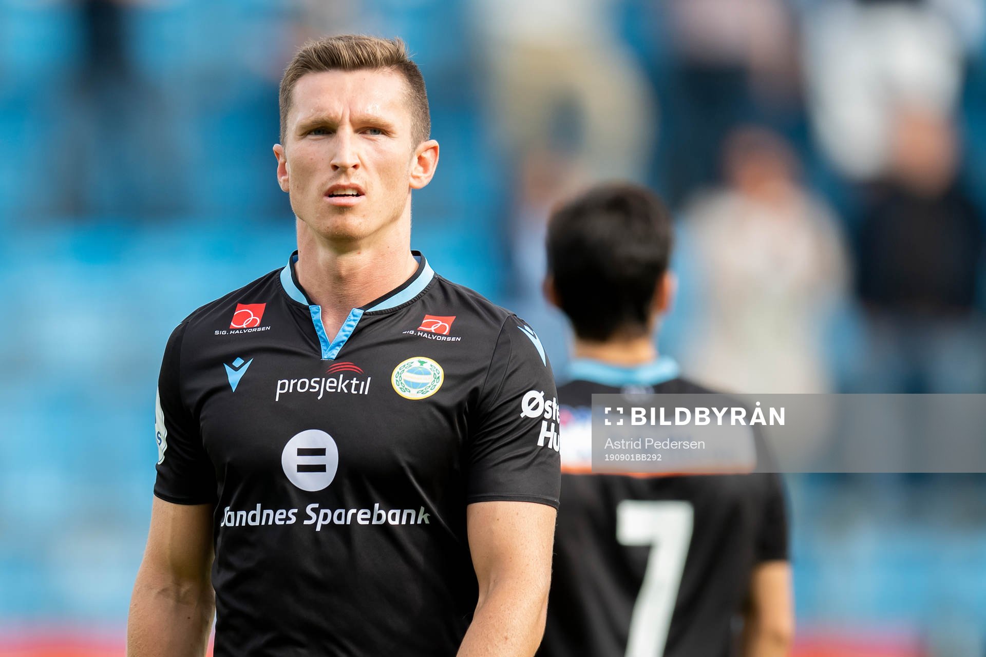 Daniel Edvardsen of Sandnes Ulf after the OBOS-ligaen football match between Sandefjord and Sandnes Ulf on September 1, 2019 in Sandefjord.