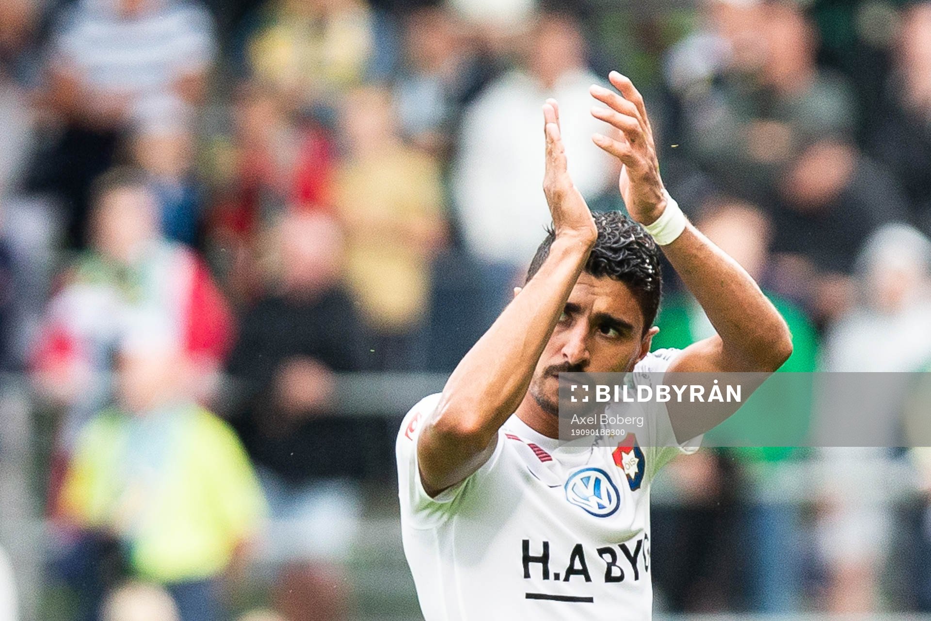 Örgrytes Ailton Almeida under fotbollsmatchen i Superettan mellan Jönköpings Södra och Örgryte den 1 september 2019 i Jönköping.