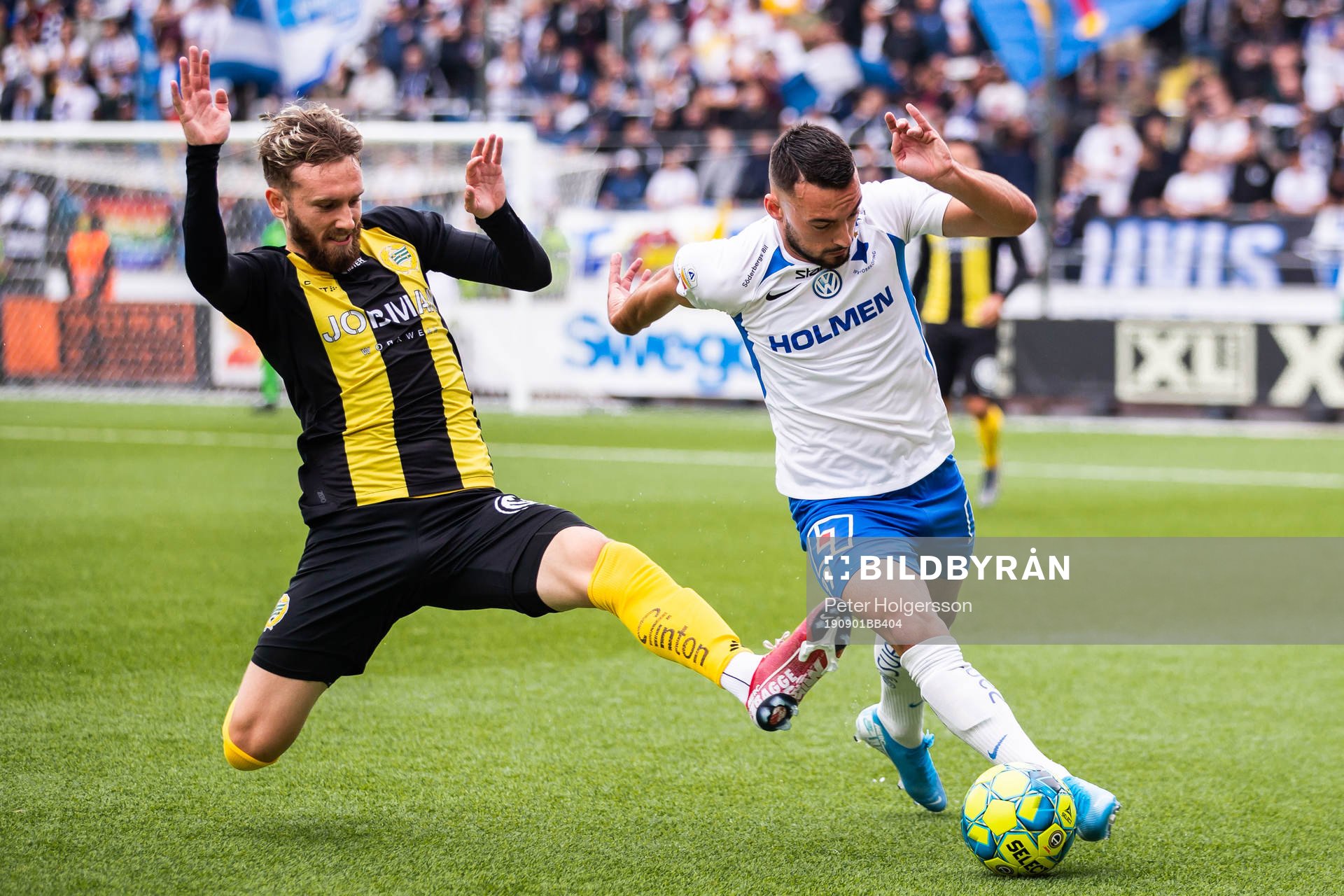 Hammarbys Simon Sandberg och IFK Norrköpings Sead