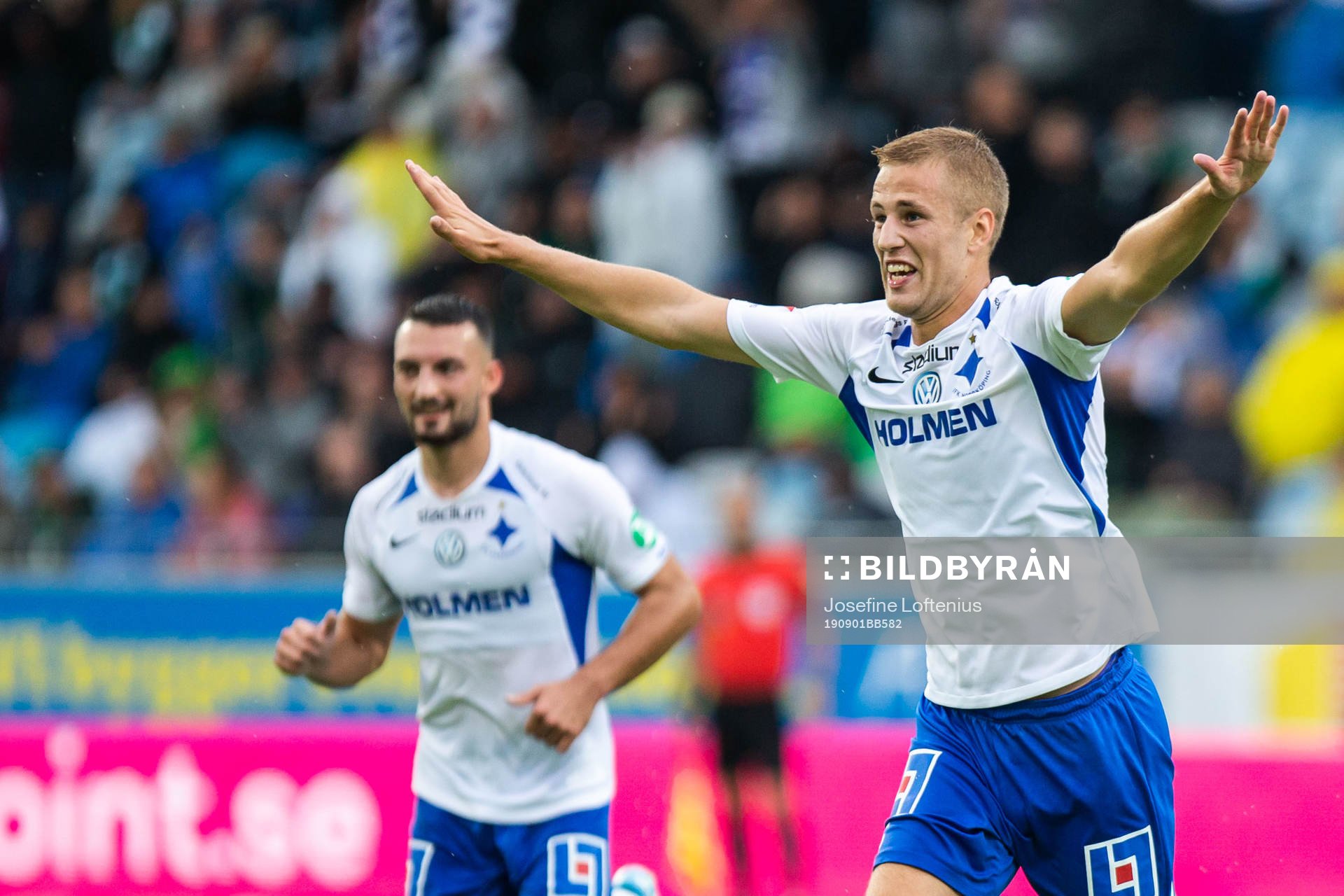 IFK Norrköpings Filip Dagerstål jublar