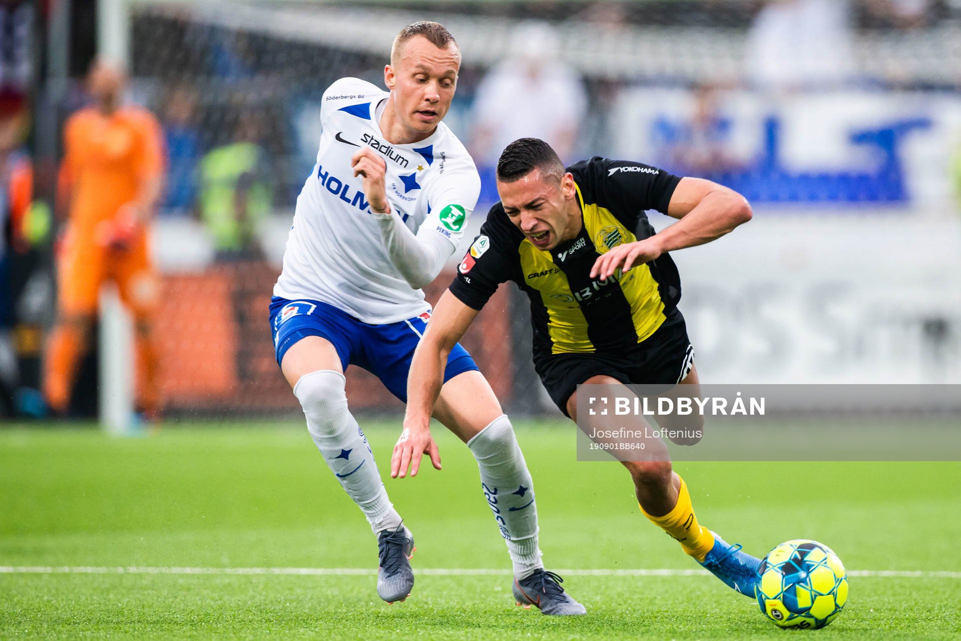 IFK Norrköpings Gudmundur Thórarinsson och Hammarbys