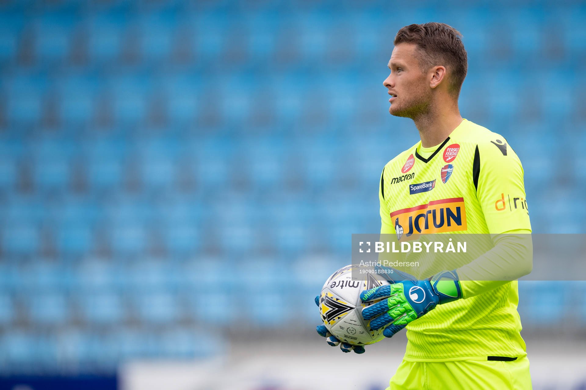 Goalkeeper Jacob Storevik of Sandefjord