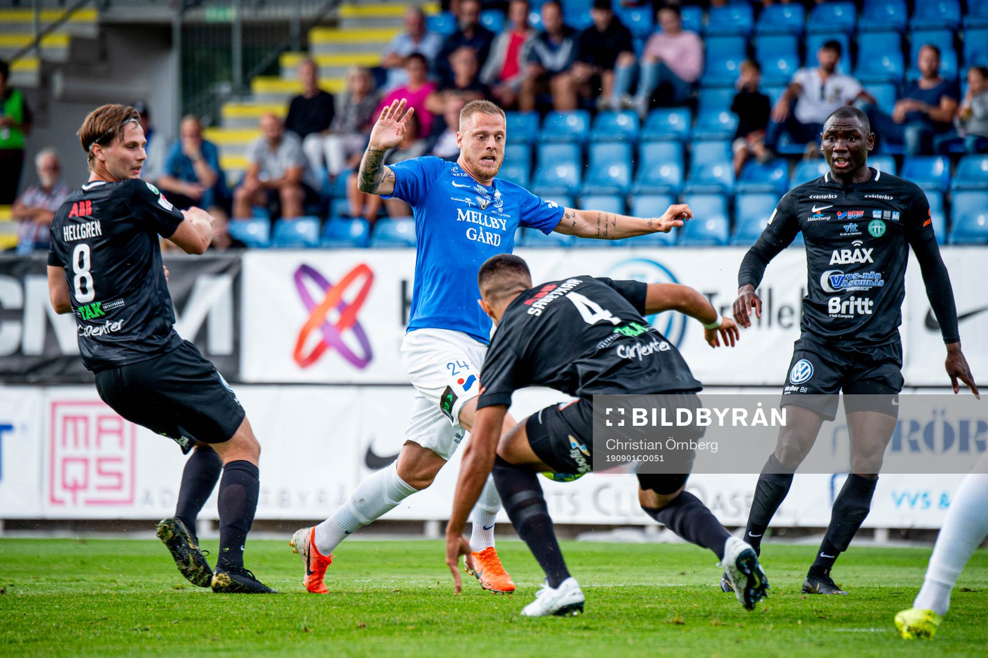 Trelleborgs Mattias Håkansson mot Västerås Jonas
