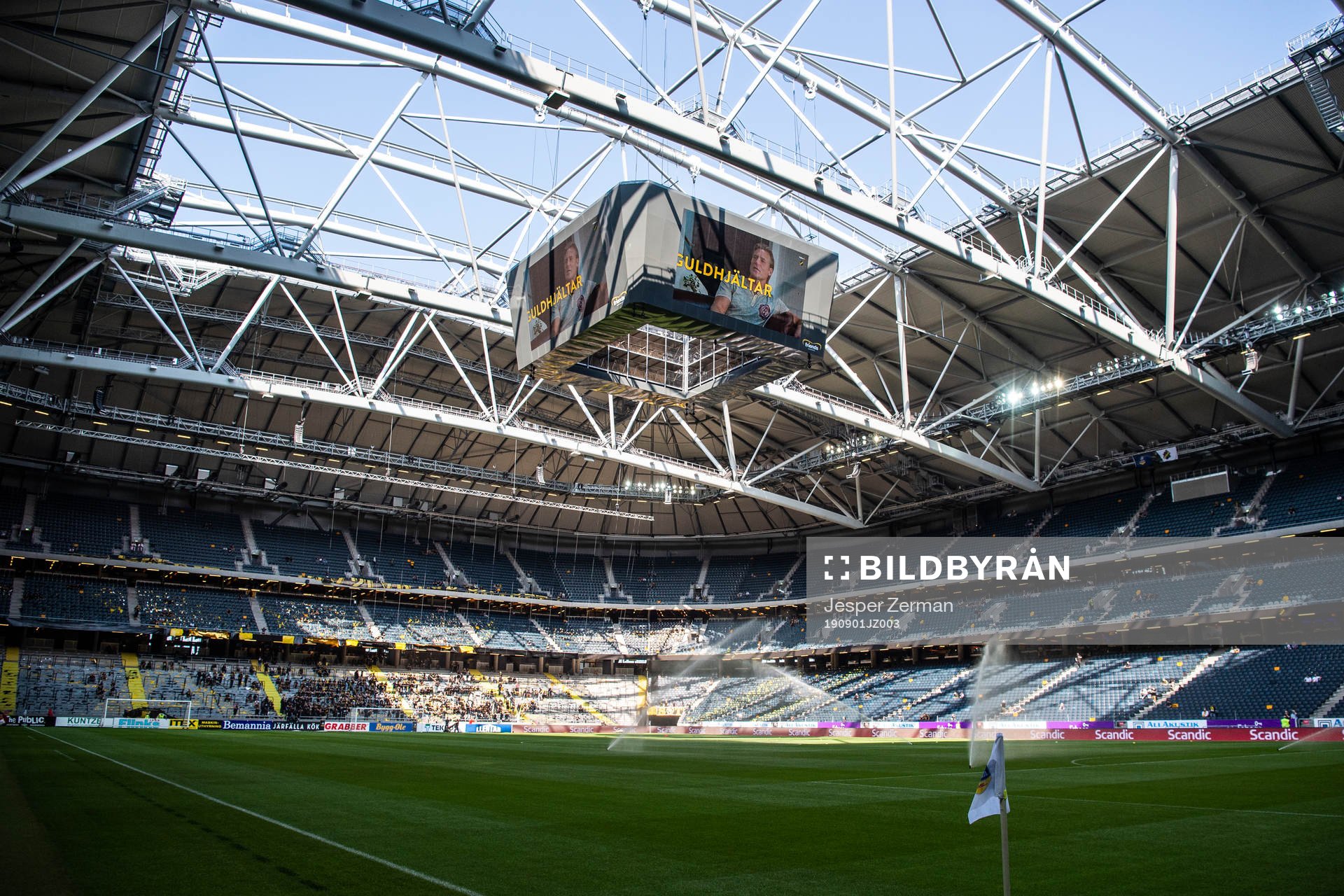 Interiör vy av Friends Arena