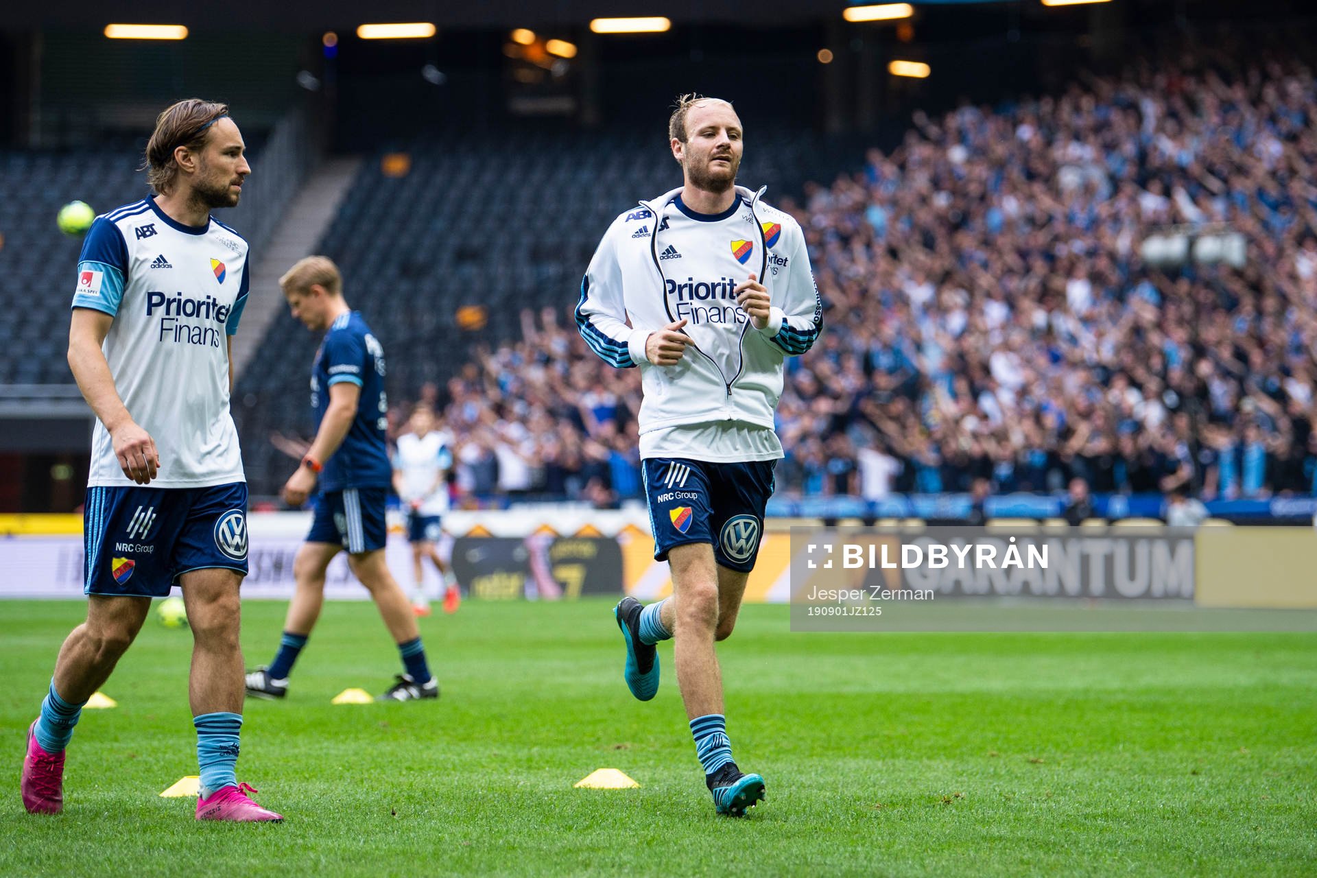 Djurgårdens Kevin Walker och Curtis Edwards