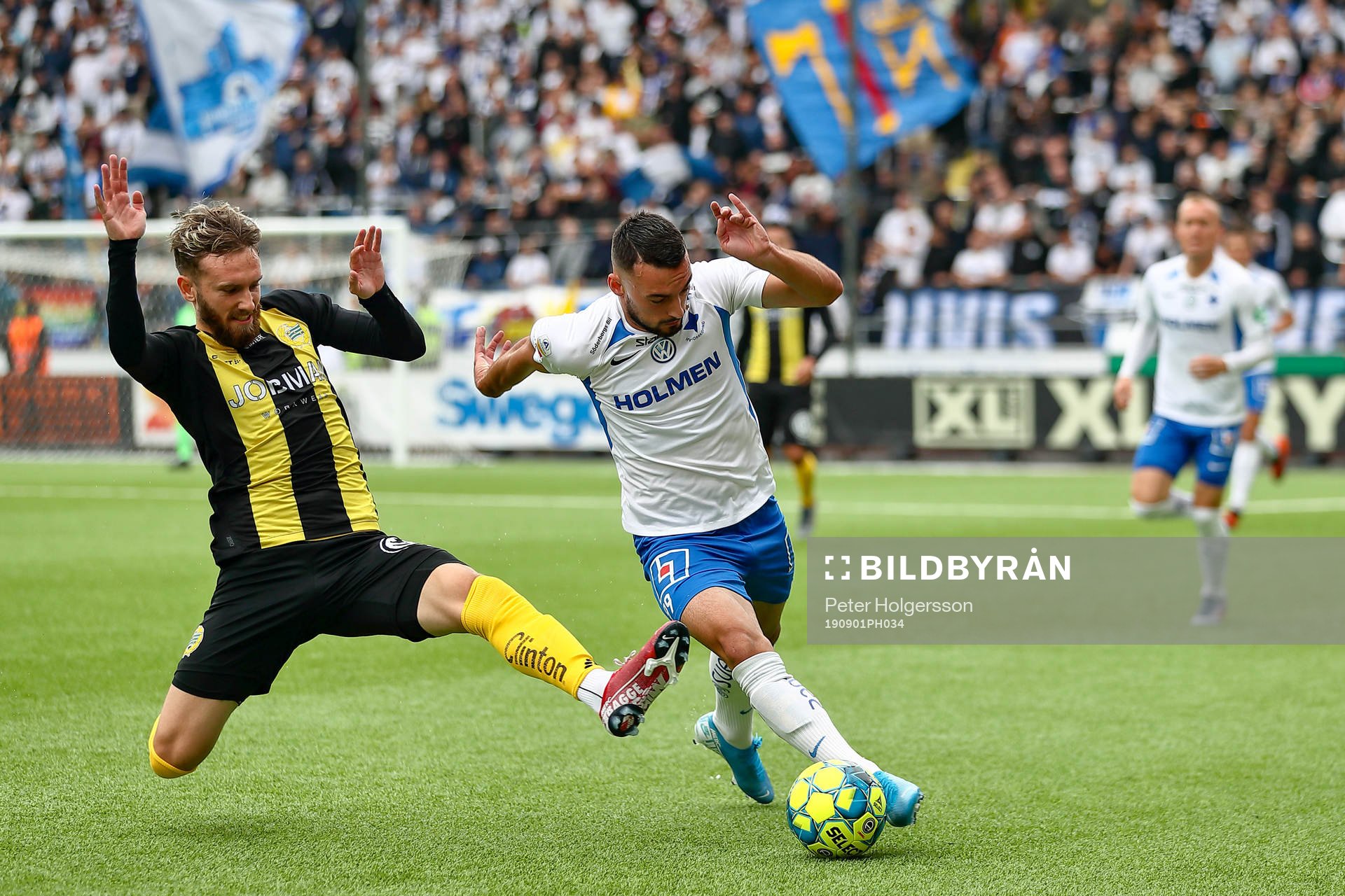 Hammarbys Aron Johannsson och IFK Norrköpings Sead
