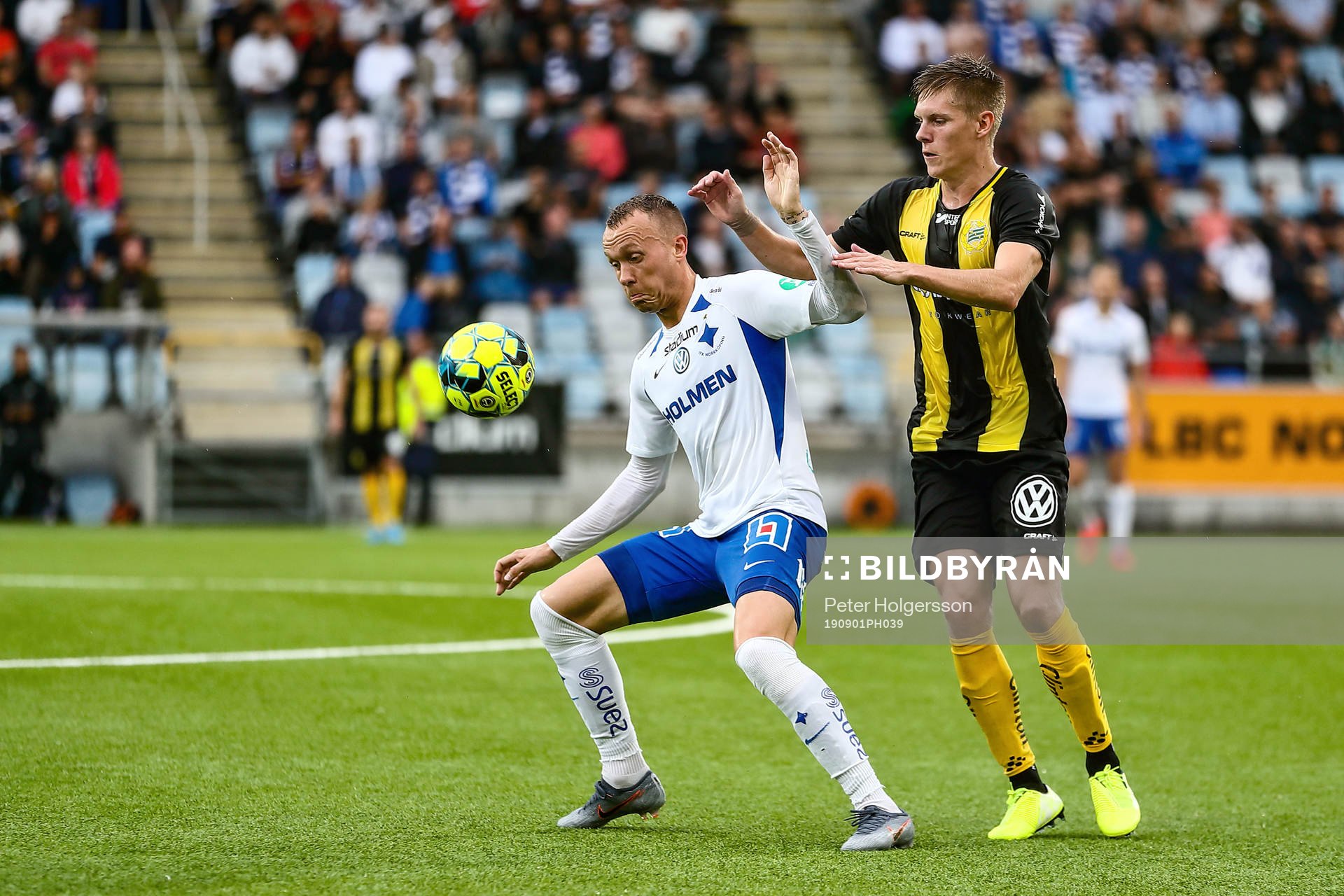 IFK Norrköpings Gudmundur Thórarinsson och Hammarbys Aron