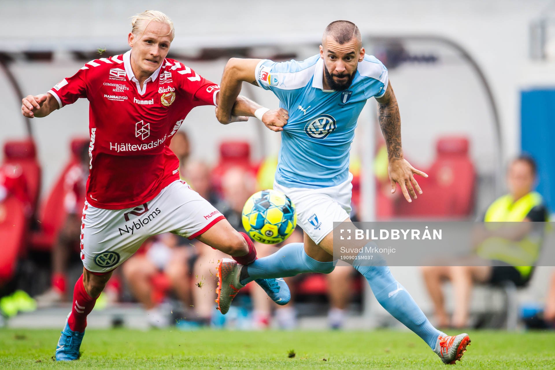 Malmö FFs Guillermo Molins och Kalmars Henrik Löfkvist