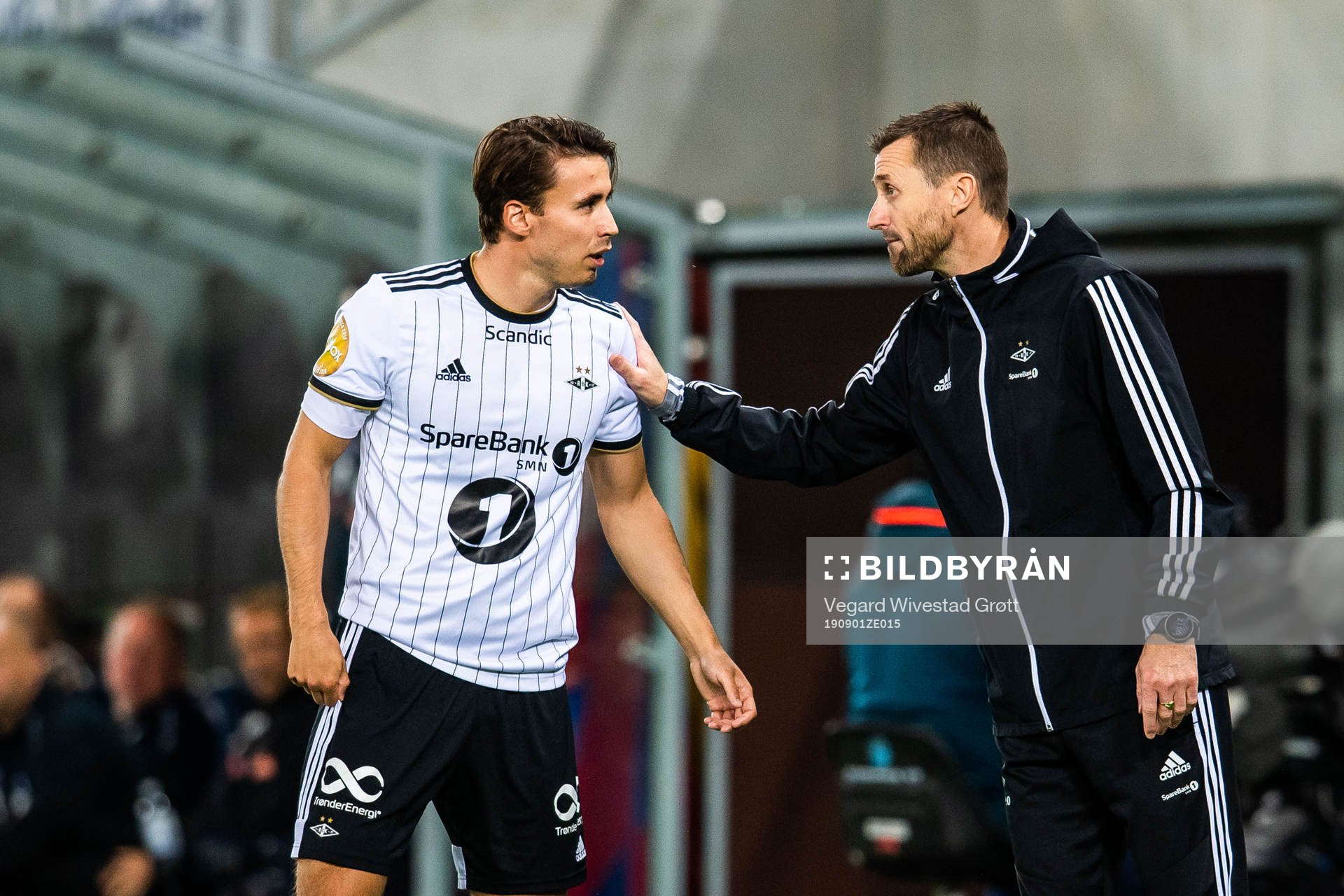 Anders Trondsen and Eirik Horneland, head coach of Rosenborg