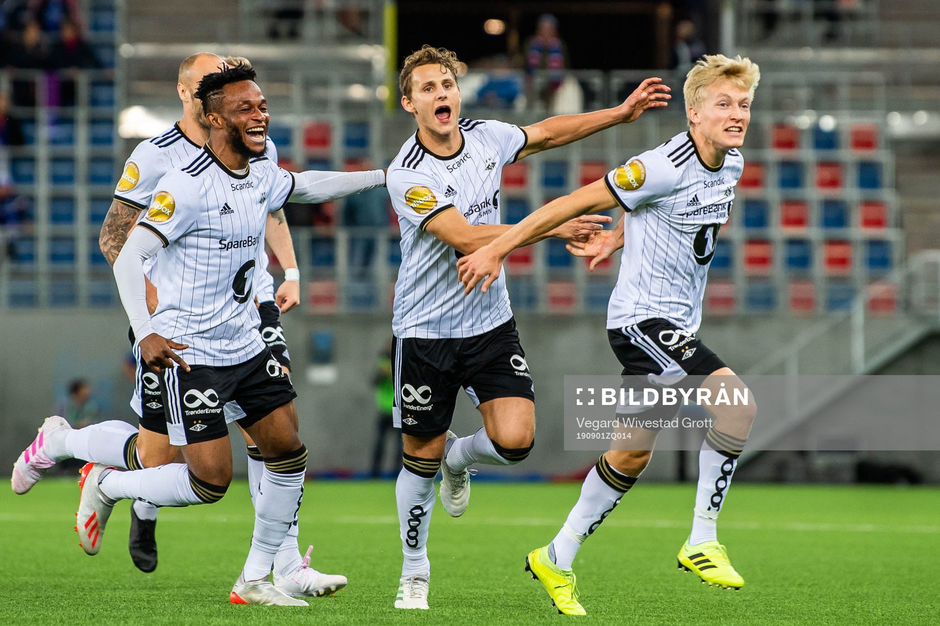 Vegar Eggen Hedenstad of Rosenborg celebrates with