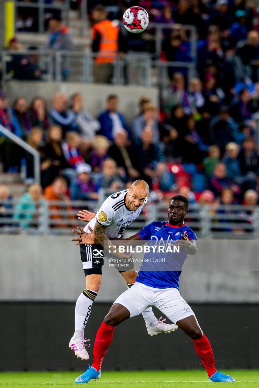 Tore Reginiussen of Rosenborg and Mayron George of