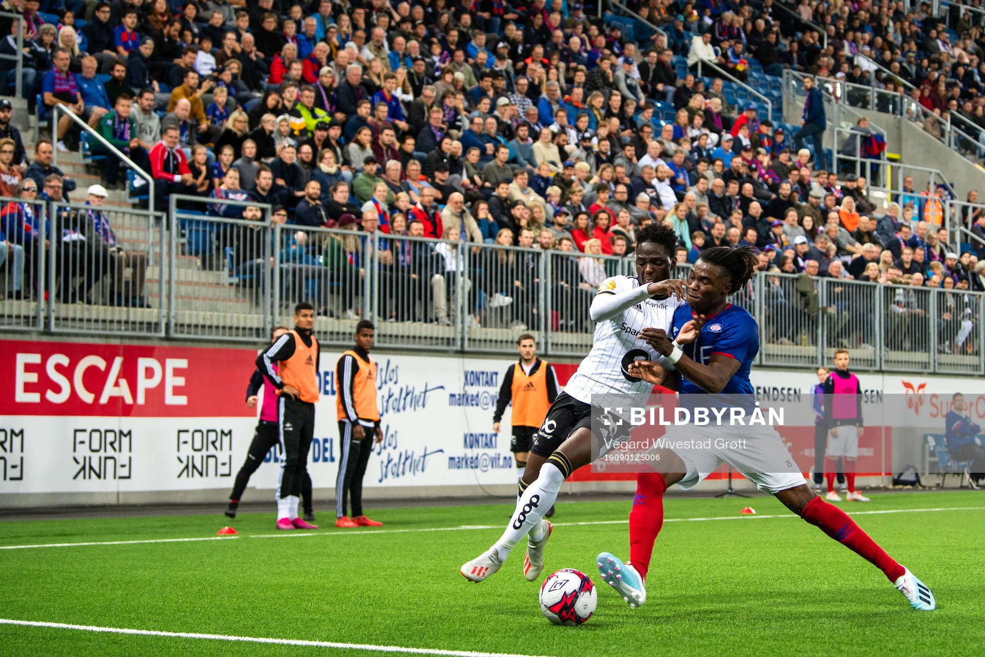 Babajide David Akintola of Rosenborg and Sam Adekugbe of