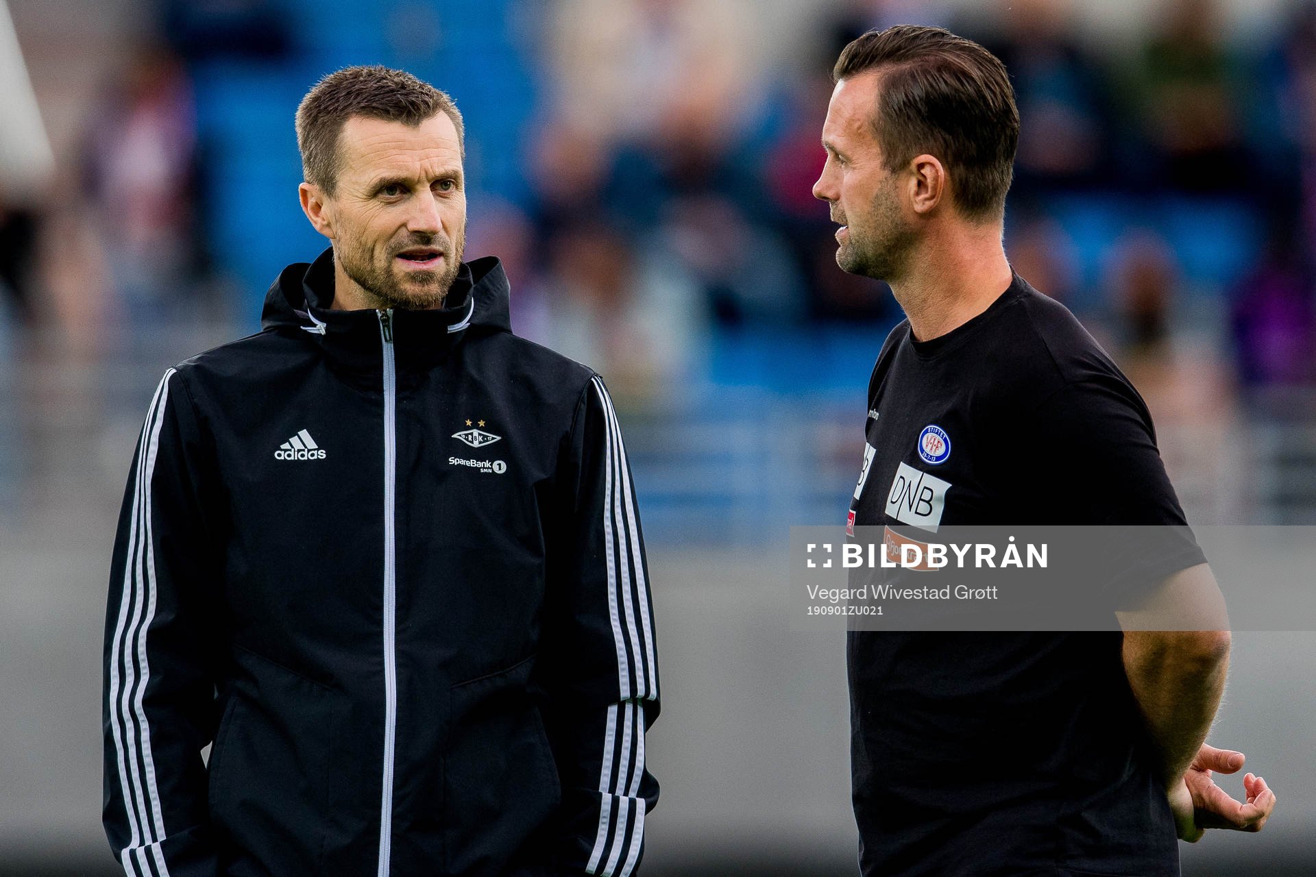 Eirik Horneland, head coach of Rosenborg, and Ronny Deila,