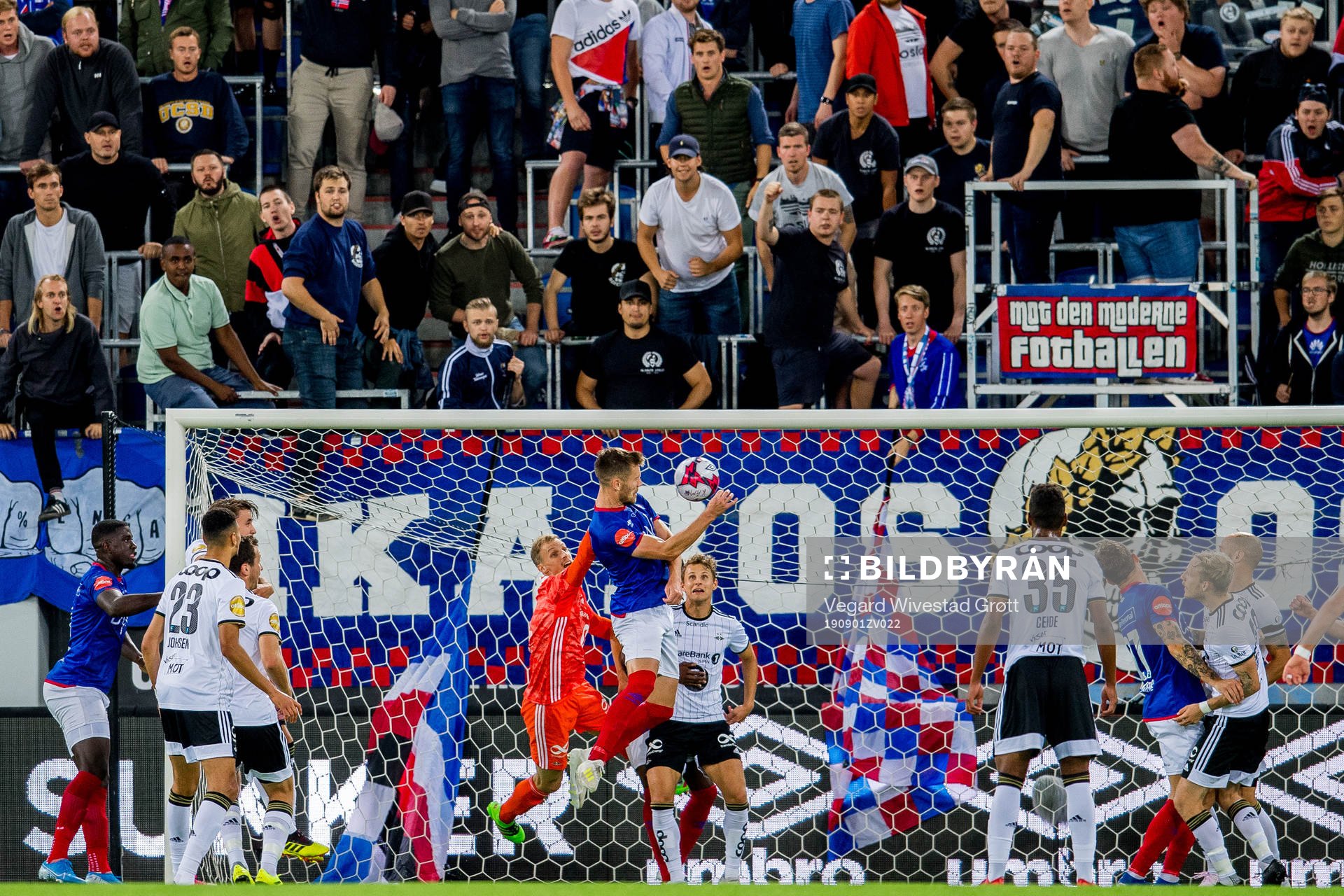 Goalkeeper André Hansen of Rosenborg and Matthías