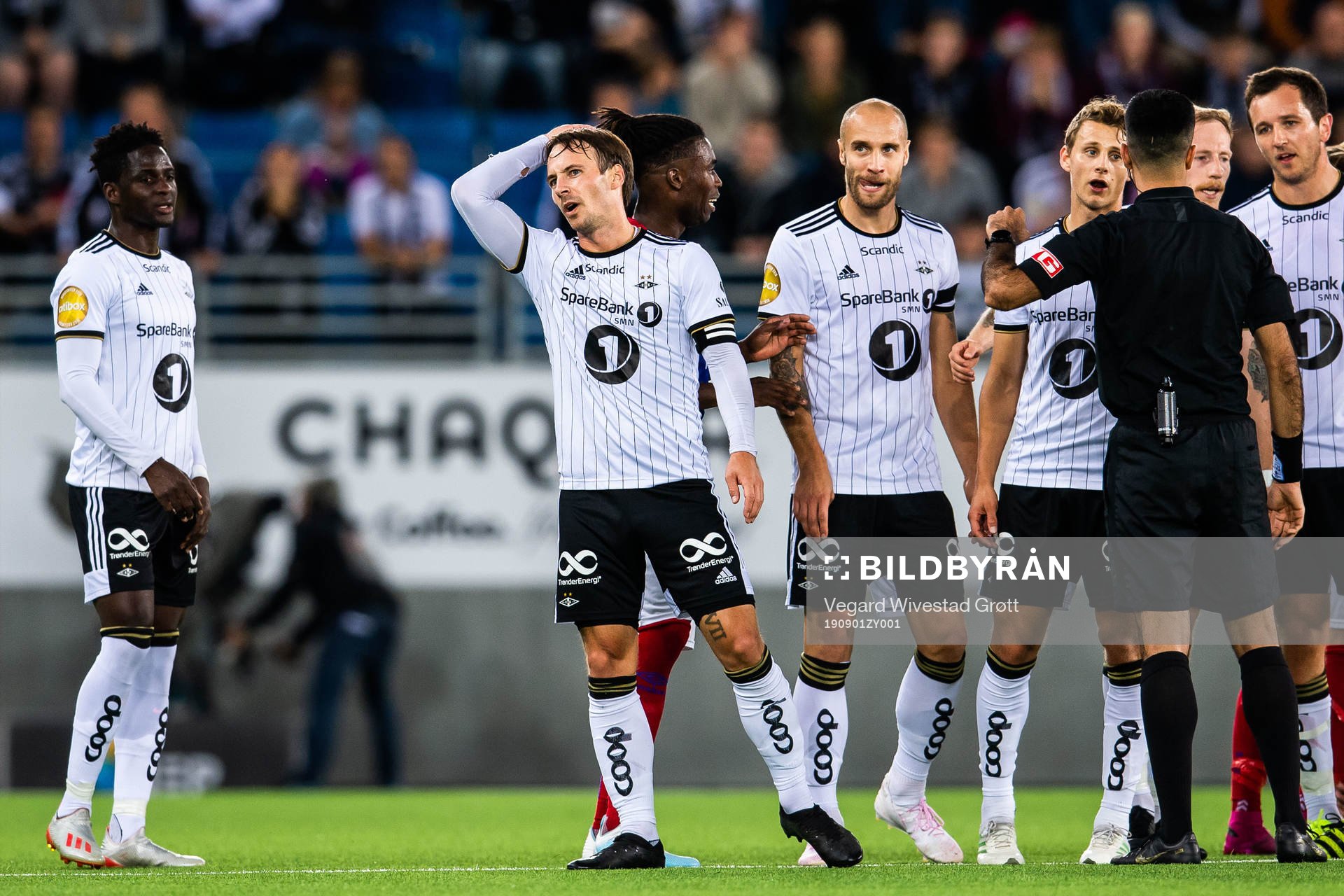 Mike Jensen of Rosenborg looks dejected