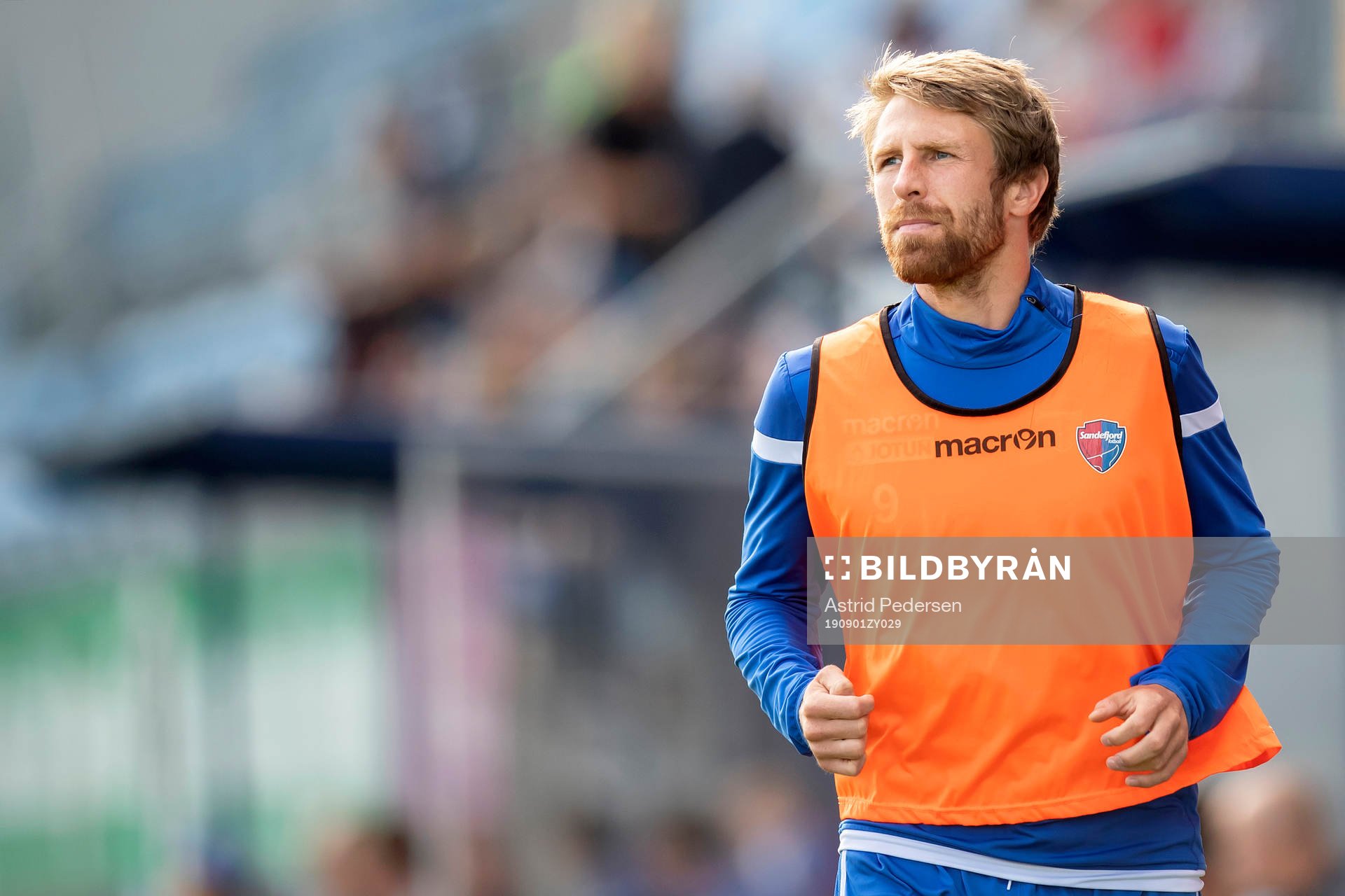 Håvard Storbæk of Sandefjord during the OBOS-ligaen football match between Sandefjord and Sandnes Ulf on September 1, 2019 in Sandefjord.