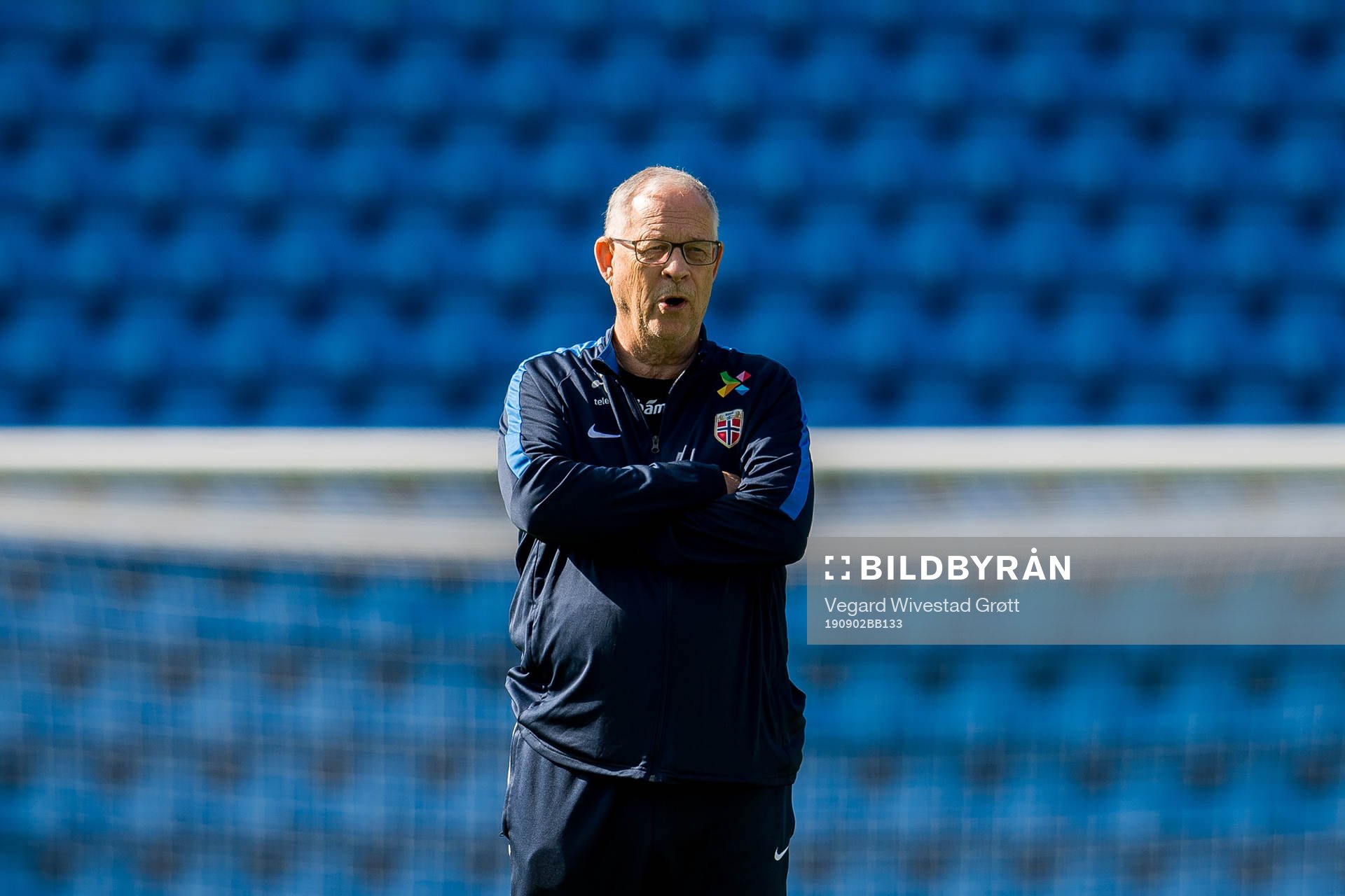Lars Lagerbäck, head coach of Norway