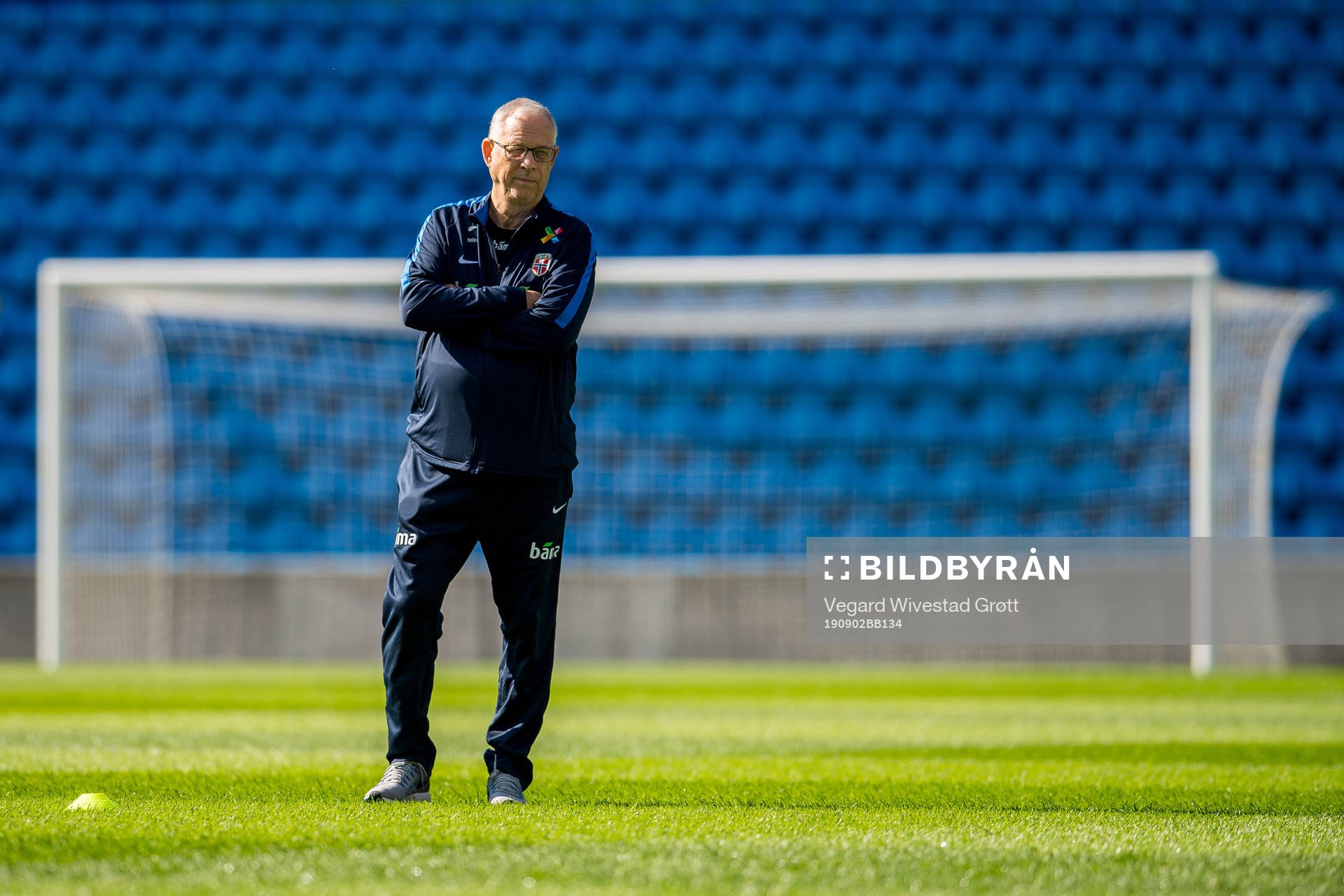 Lars Lagerbäck, head coach of Norway