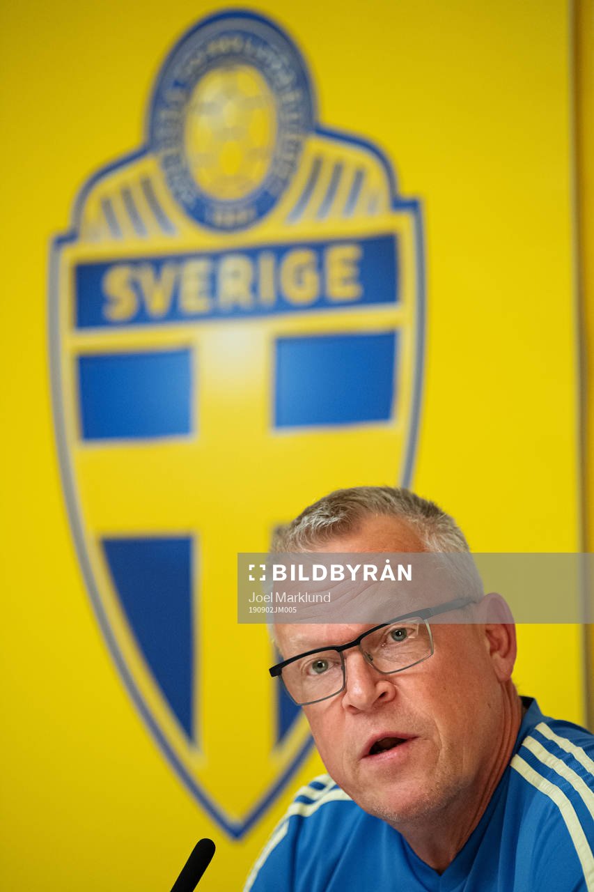 Janne Andersson, head coach of the Swedish national