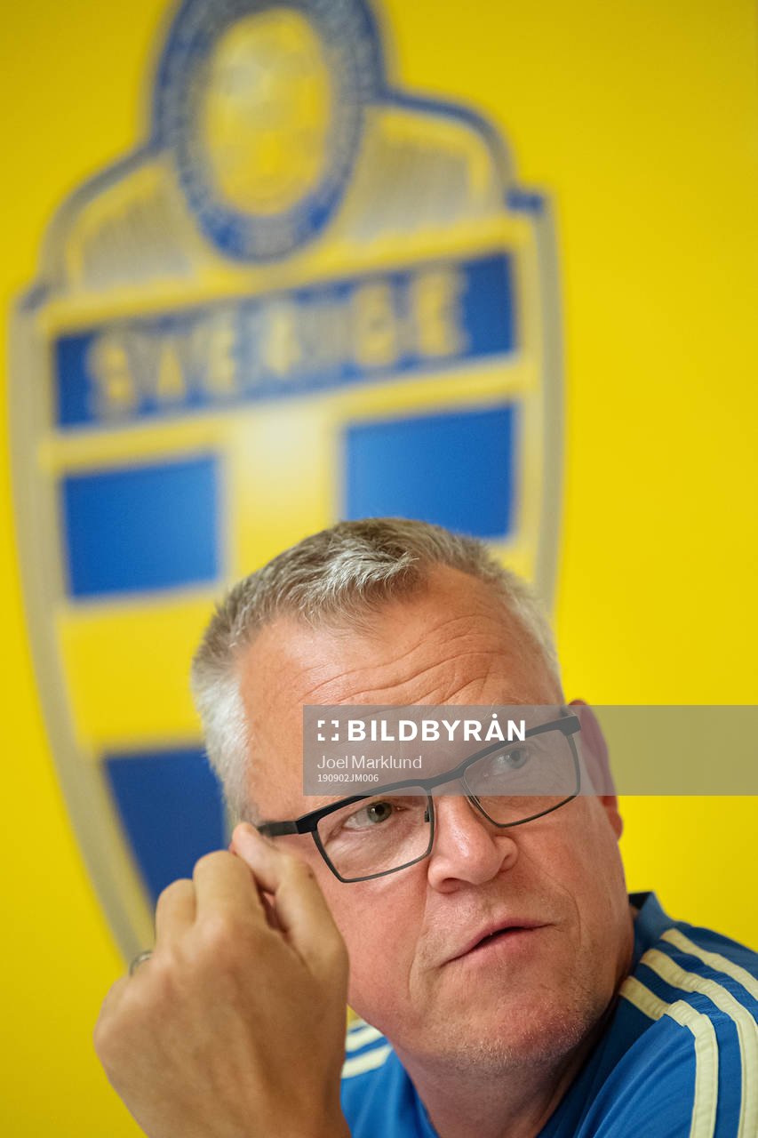 Janne Andersson, head coach of the Swedish national