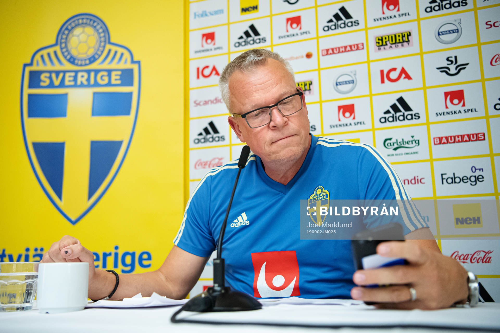 Janne Andersson, head coach of the Swedish national